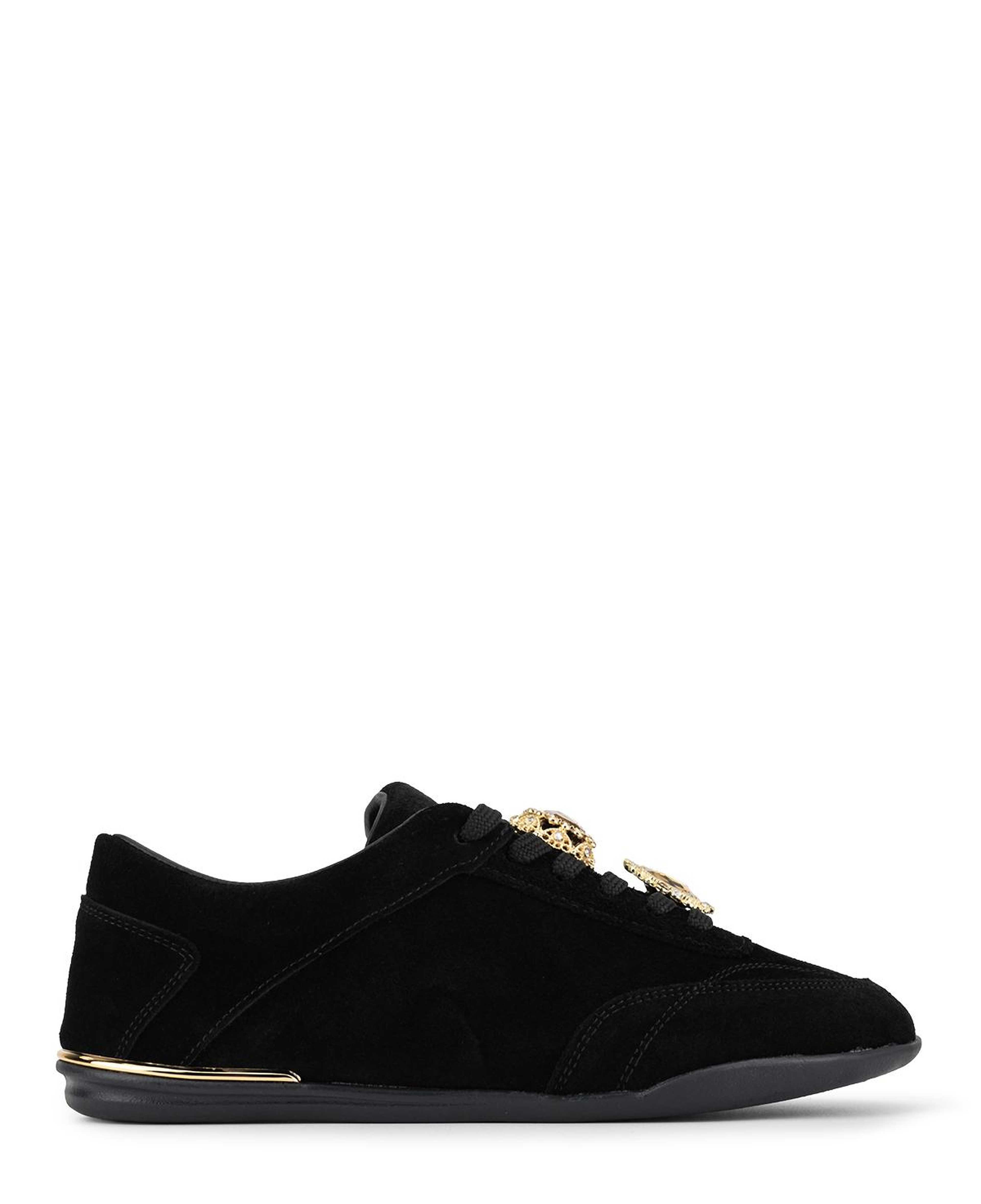 Tamer Tanca Kadın Hakiki Deri Siyah Süet Sneakers & Spor Ayakkabı