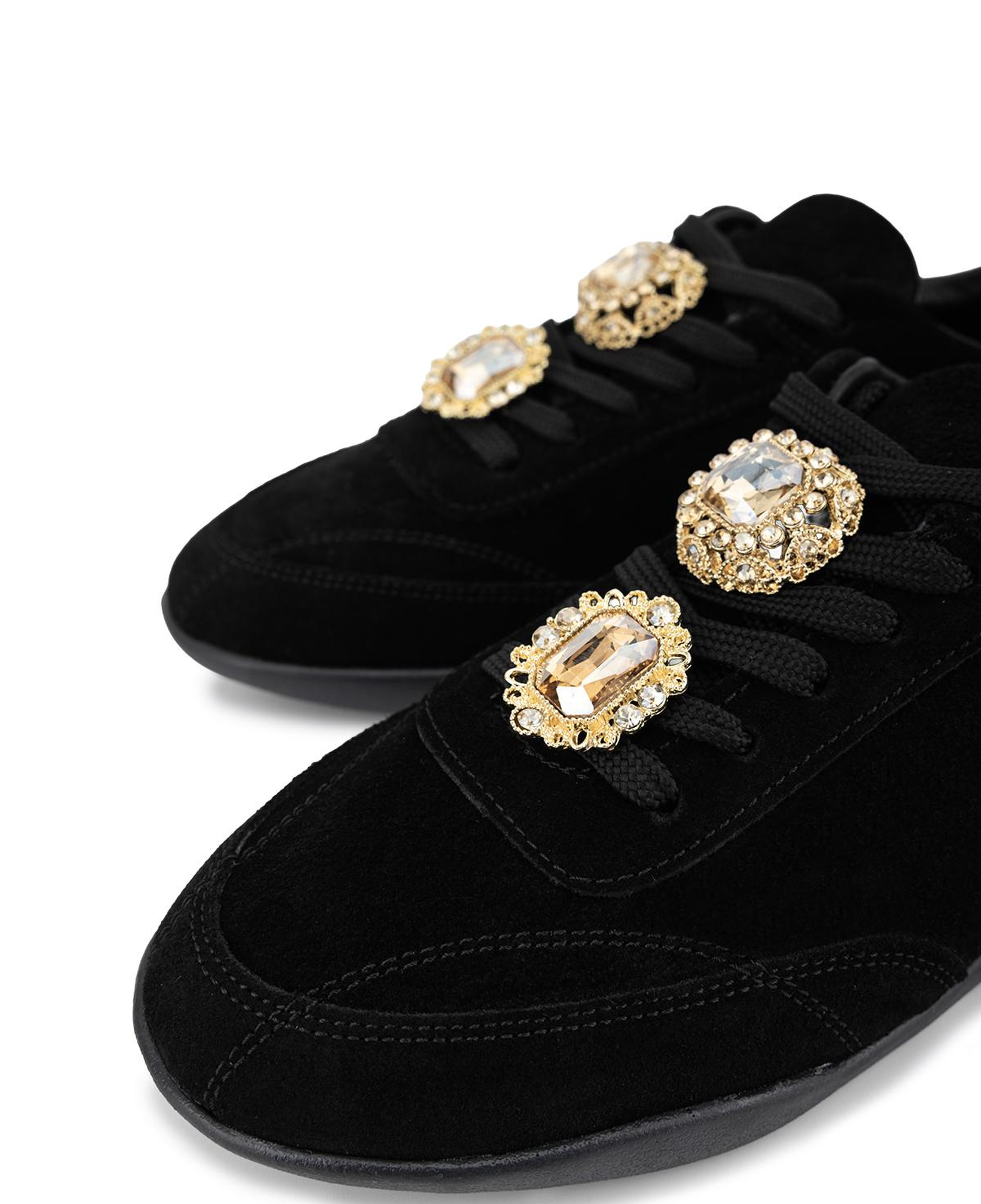 Tamer Tanca Kadın Hakiki Deri Siyah Süet Sneakers & Spor Ayakkabı
