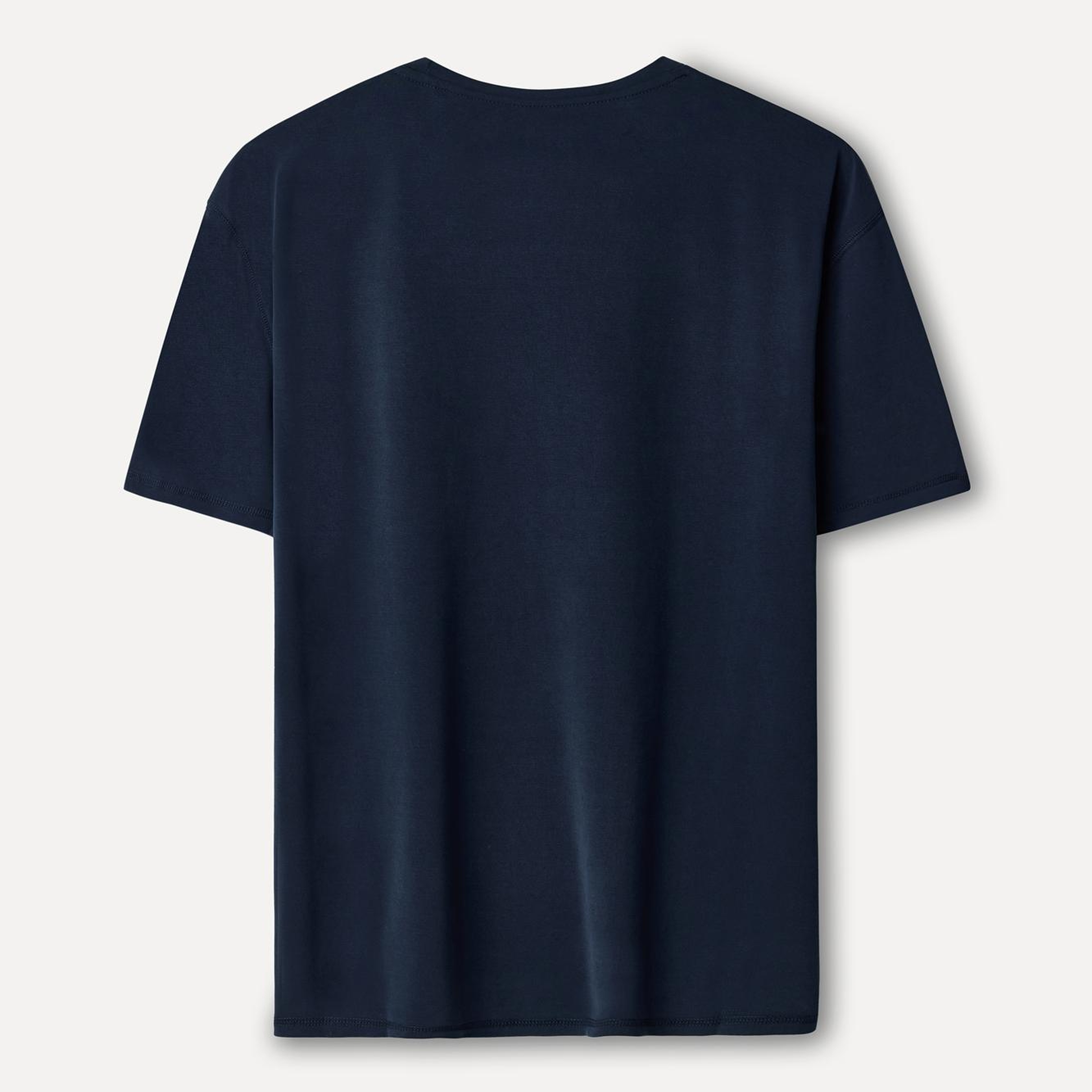 Erkek Lacivert Comfort Fit Bisiklet Yaka T-Shirt
