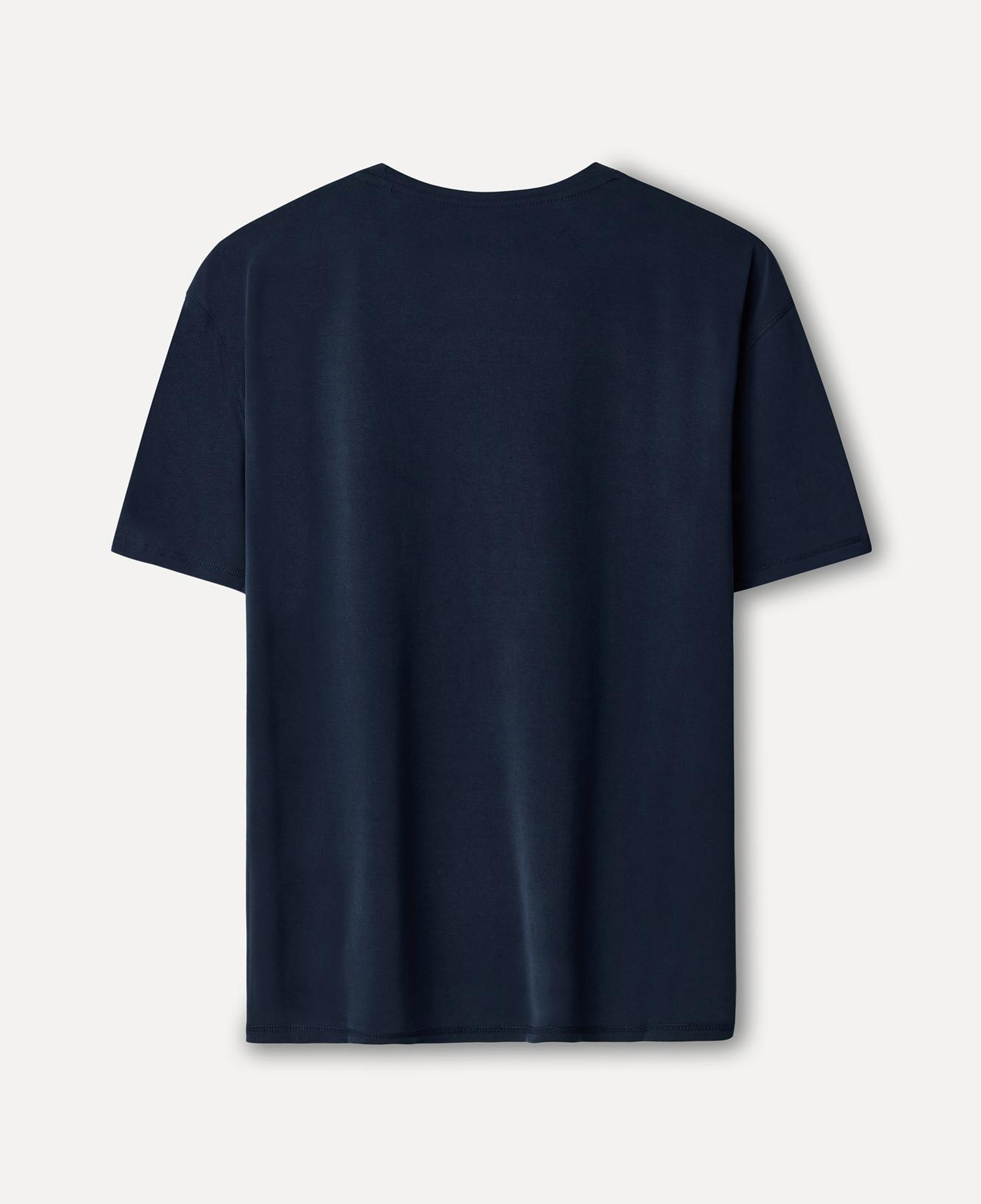 Erkek Lacivert Comfort Fit Bisiklet Yaka T-Shirt
