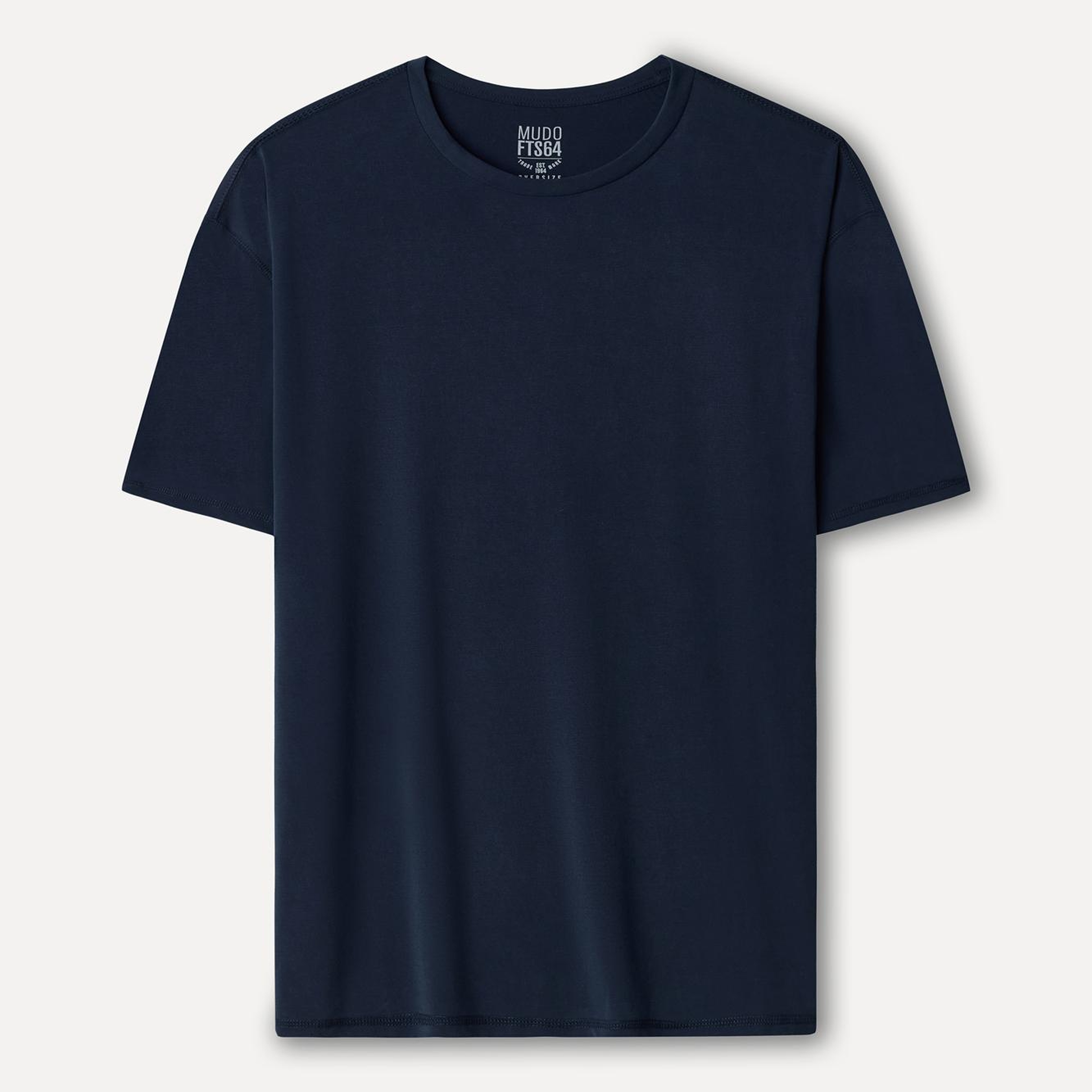 Erkek Lacivert Comfort Fit Bisiklet Yaka T-Shirt