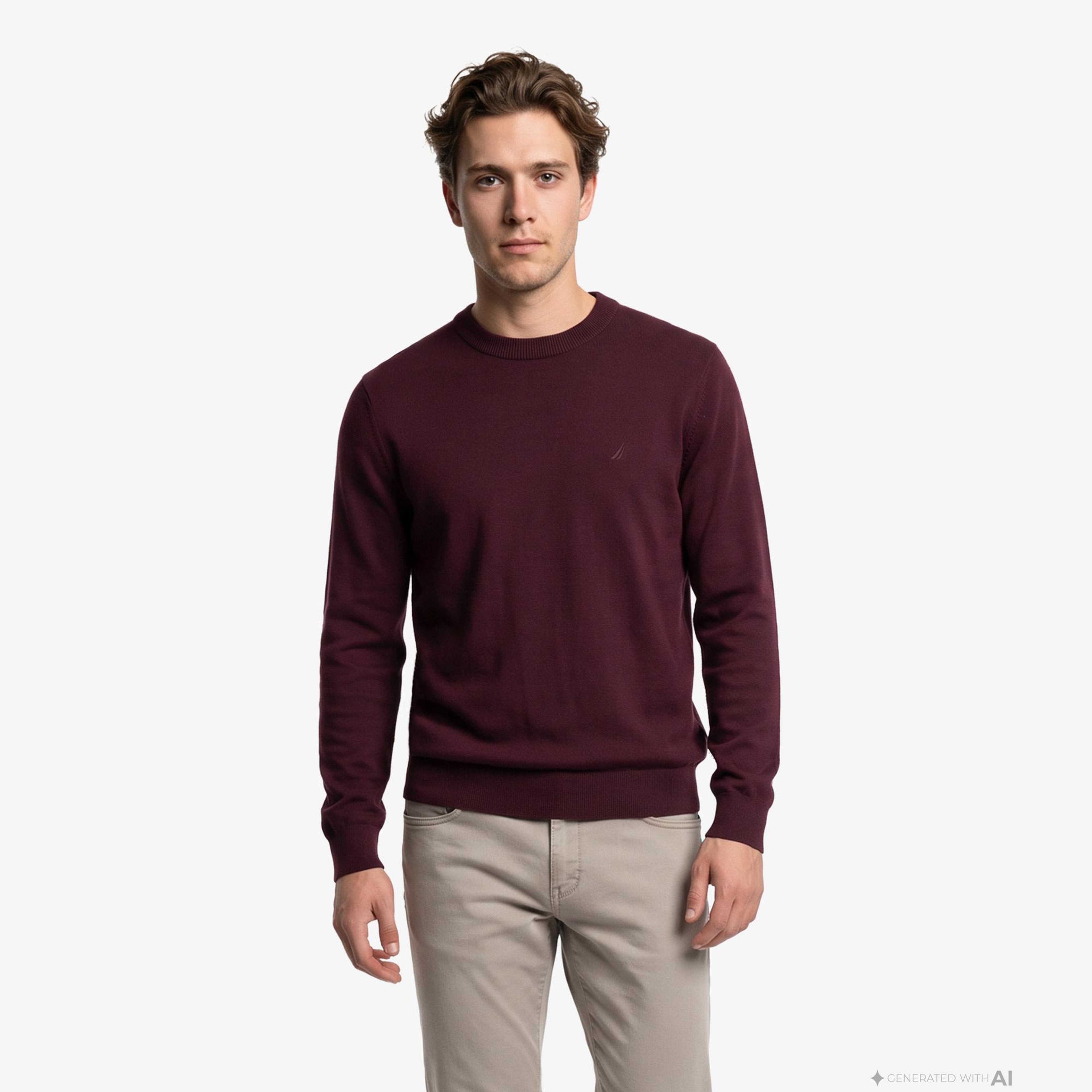 Nautica Erkek Kırmızı Regular Fit Triko