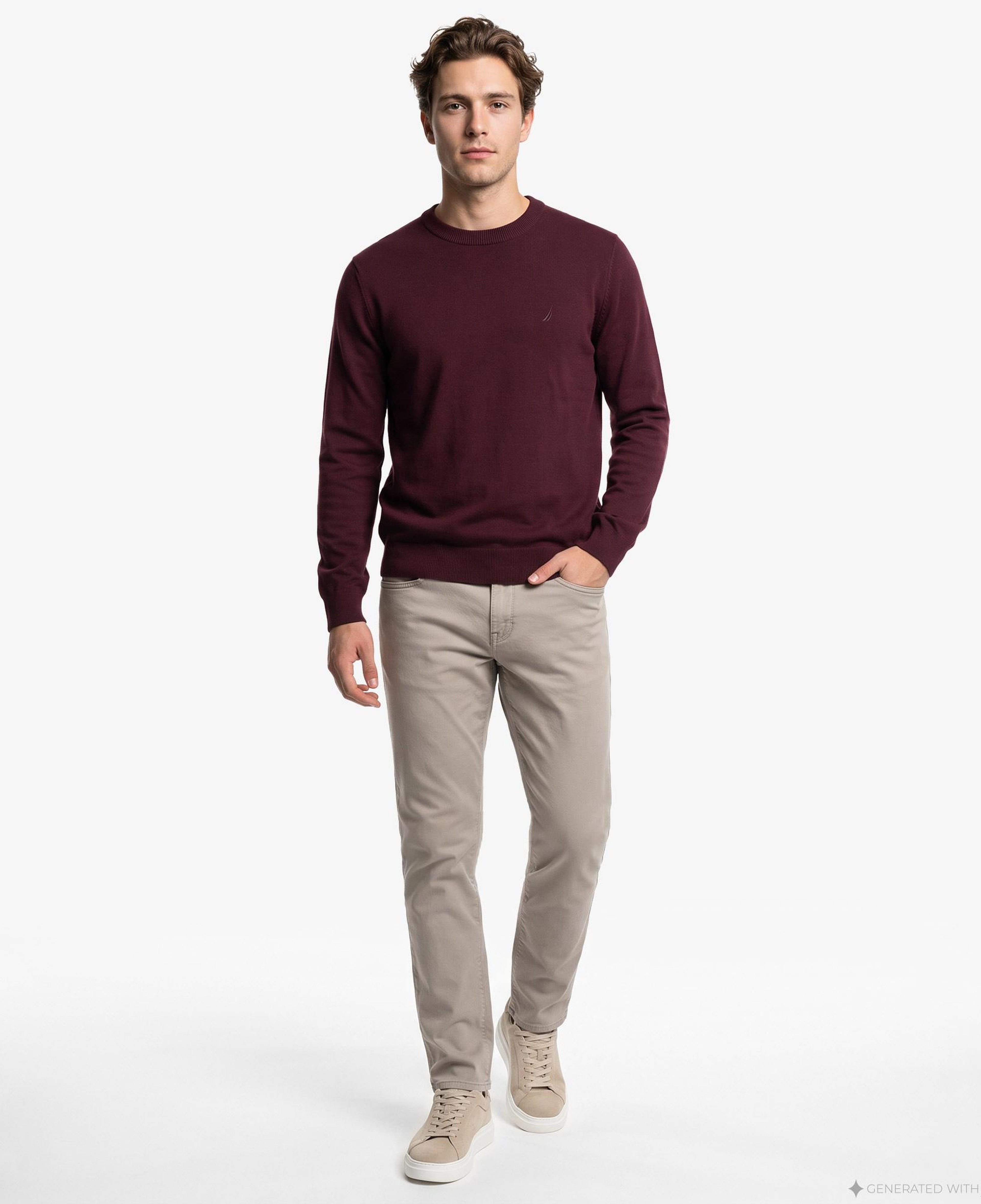 Nautica Erkek Kırmızı Regular Fit Triko