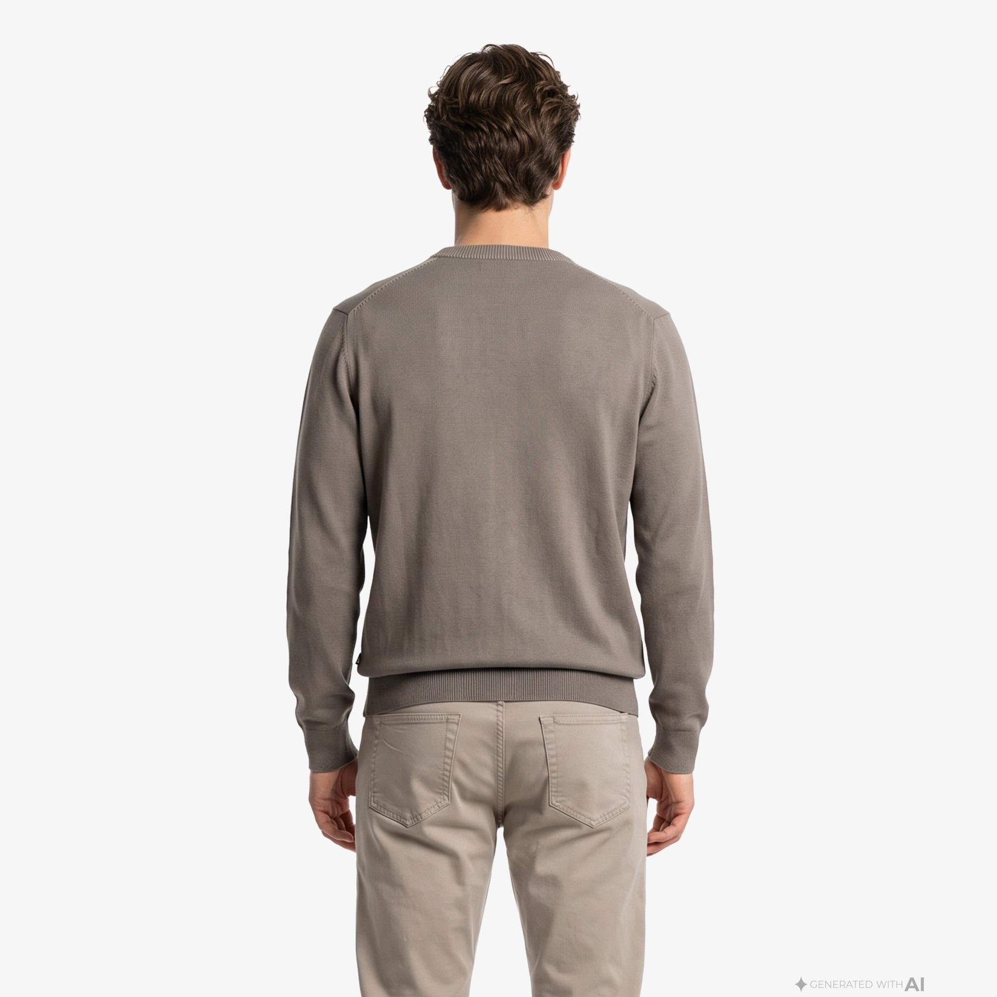 Nautica Erkek Haki Regular Fit Triko