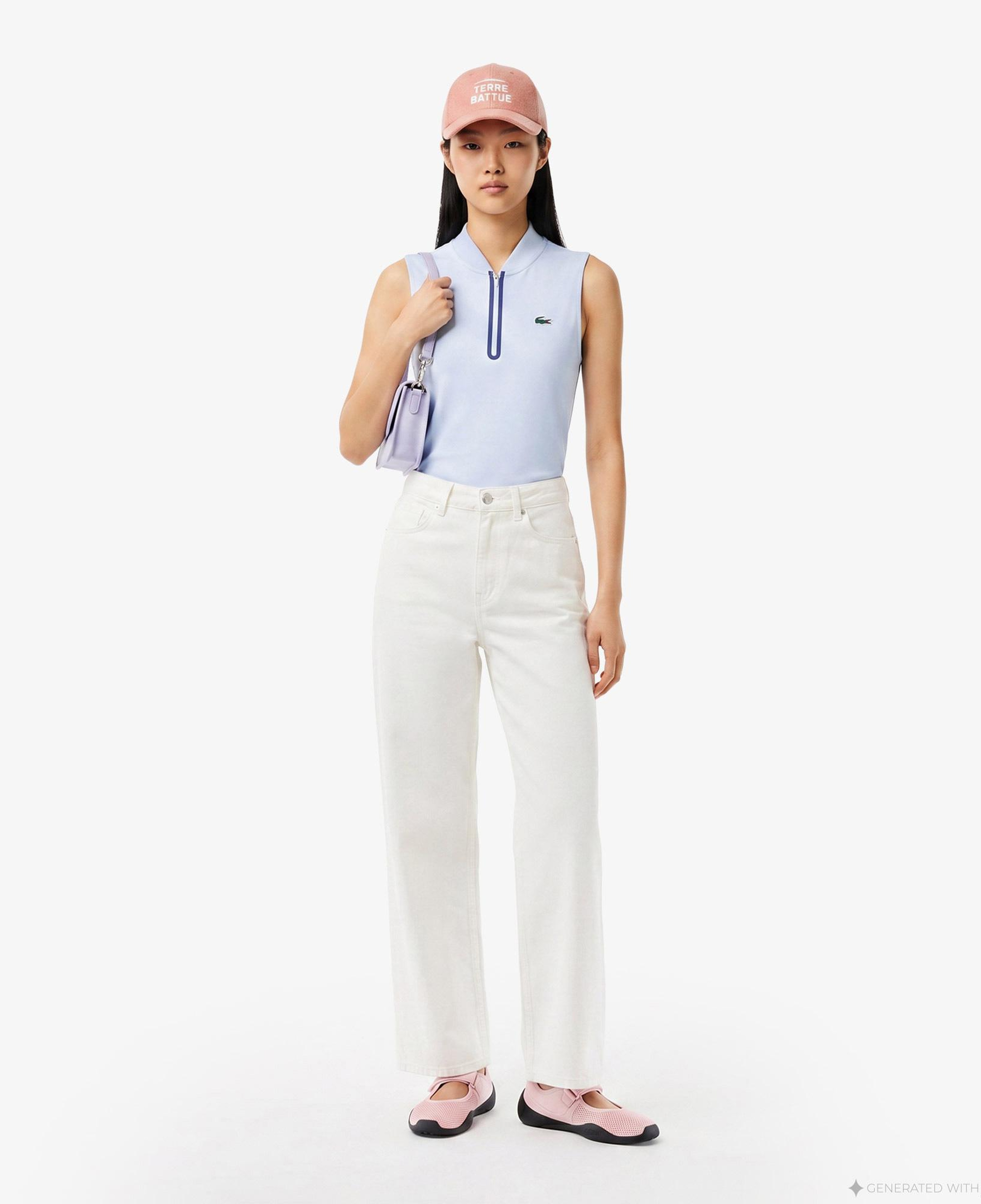 Lacoste Kadın Beyaz Pantolon