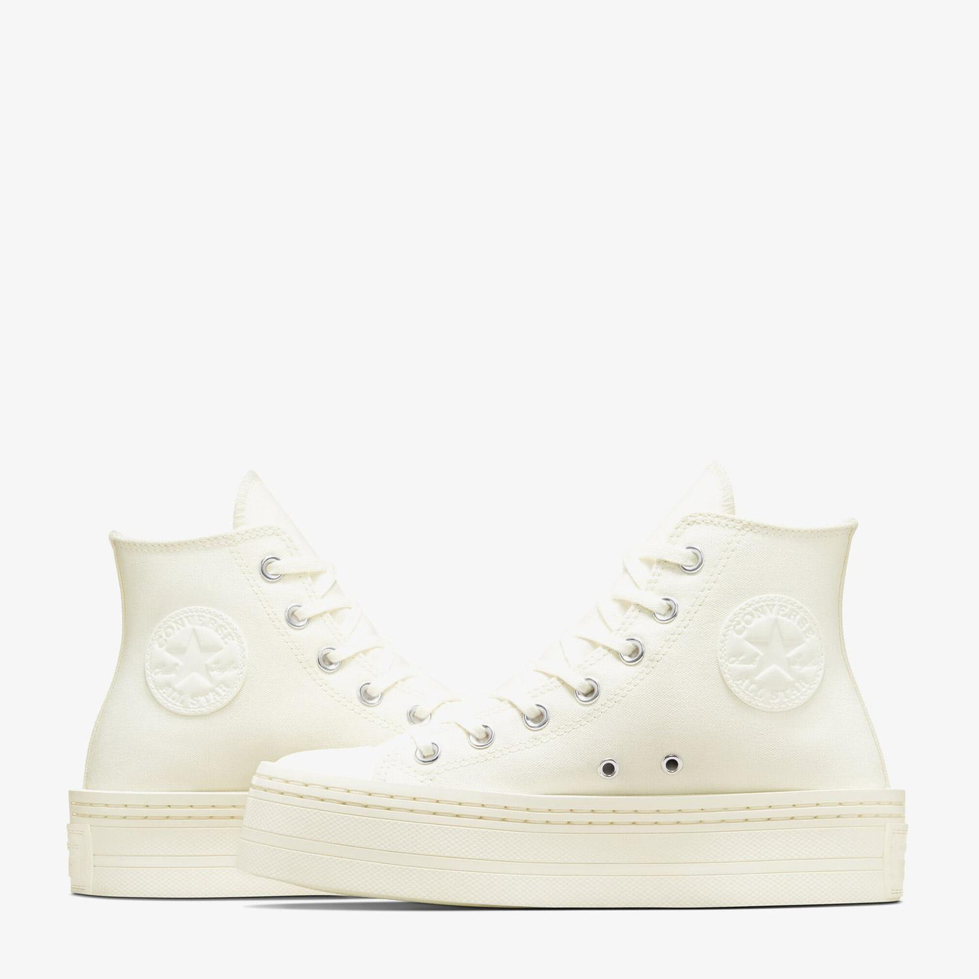 Converse Chuck Taylor All Star Modern Lift Platform Canvas Kadın Krem Sneaker