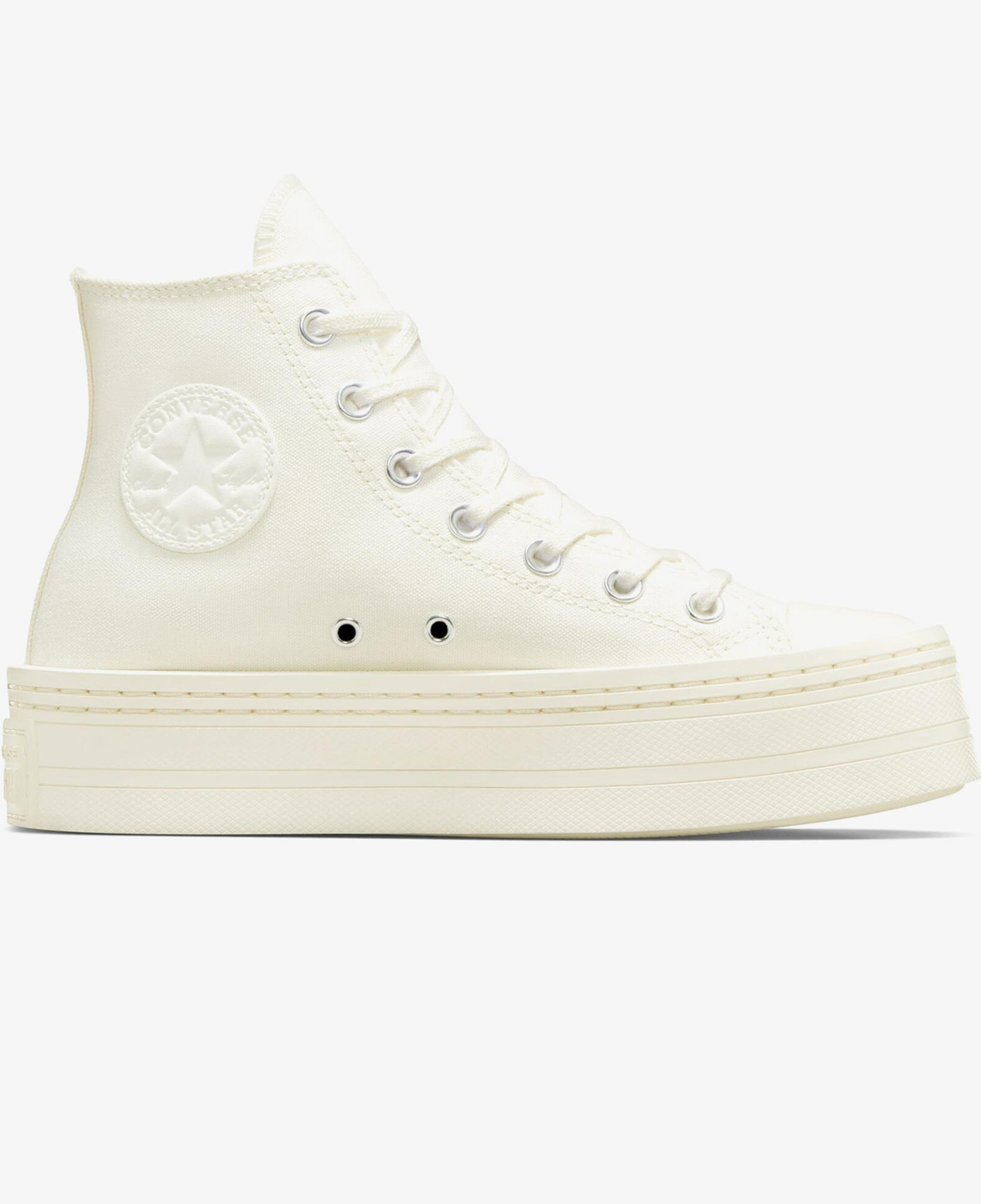 Converse Chuck Taylor All Star Modern Lift Platform Canvas Kadın Krem Sneaker