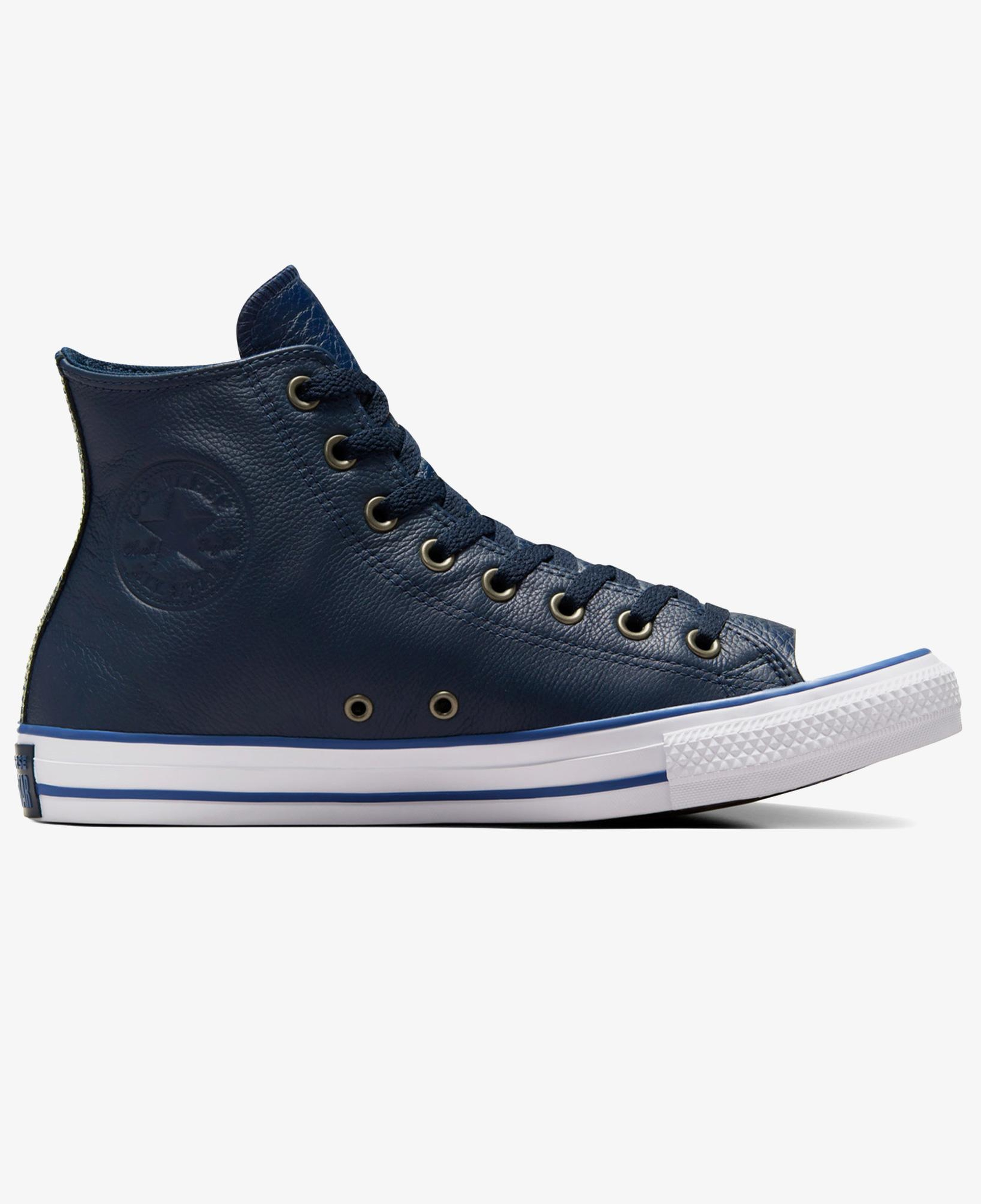 Converse Chuck Taylor All Star Unisex Lacivert Deri Sneaker