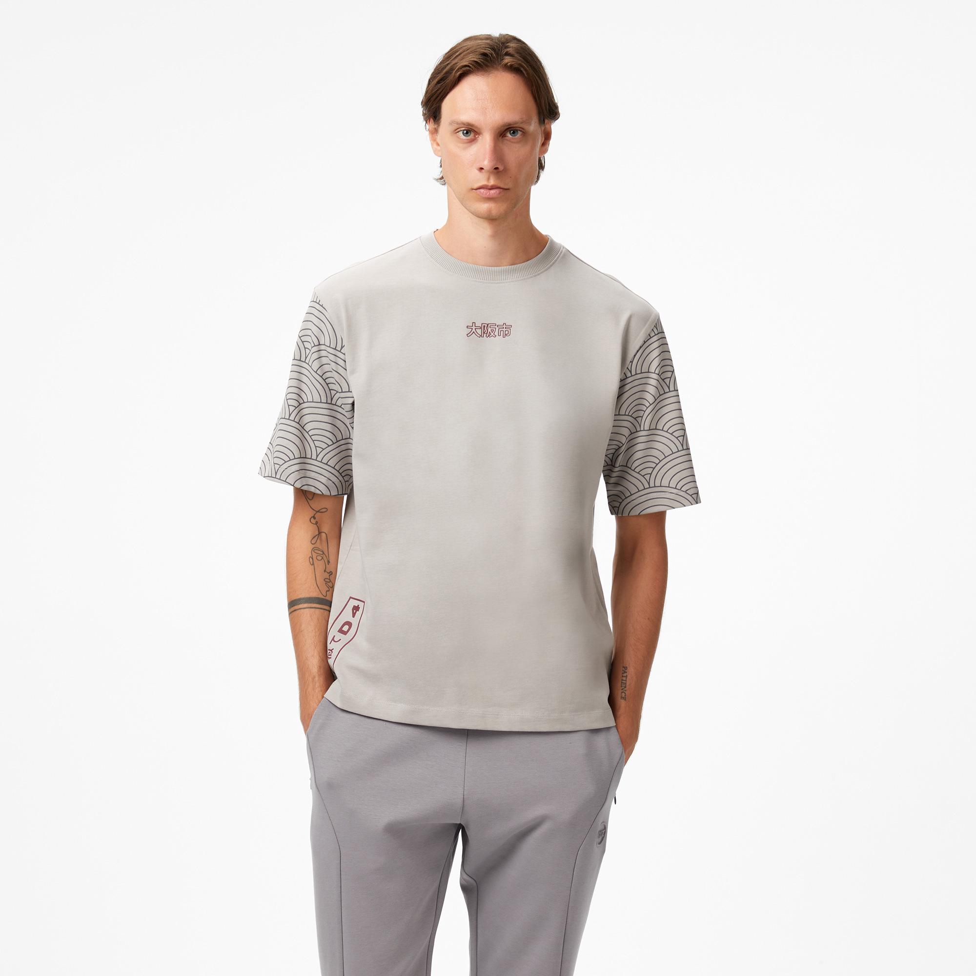 UNITED4 Erkek Gri T-Shirt