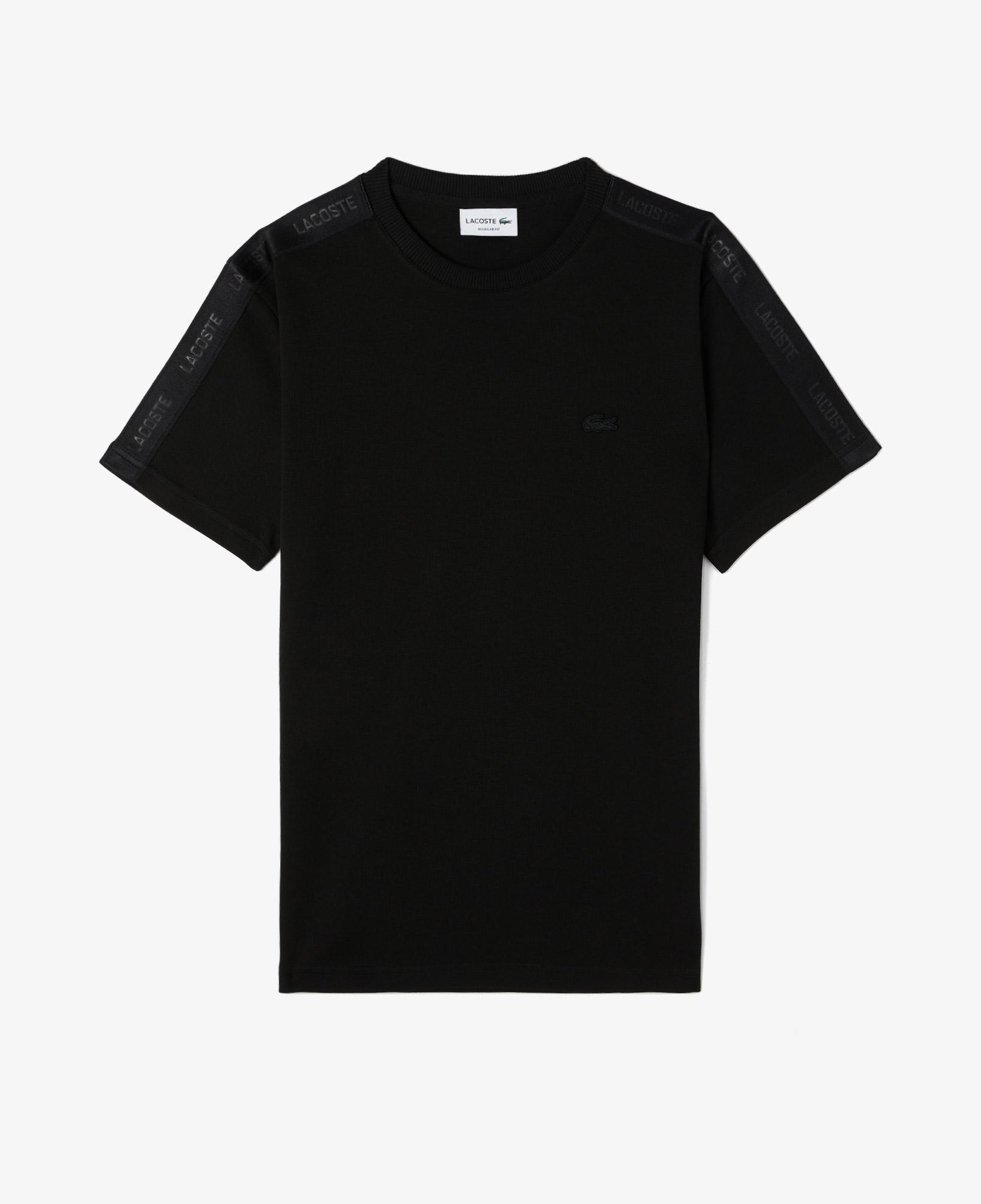 Lacoste Erkek Oversize Fit Bisiklet Yaka Siyah T-Shirt