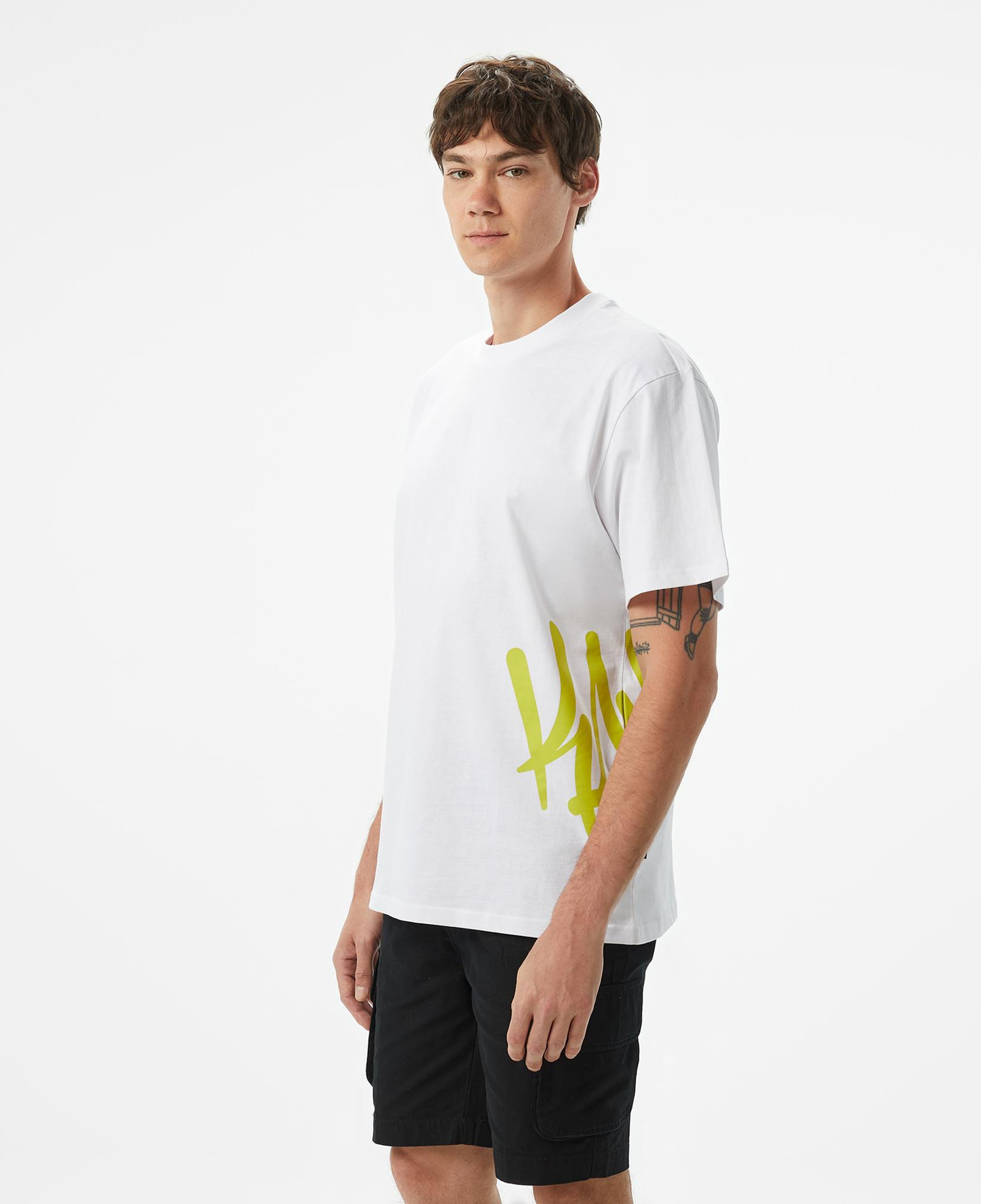 Karl Kani Woven Signature Erkek Beyaz T-Shirt