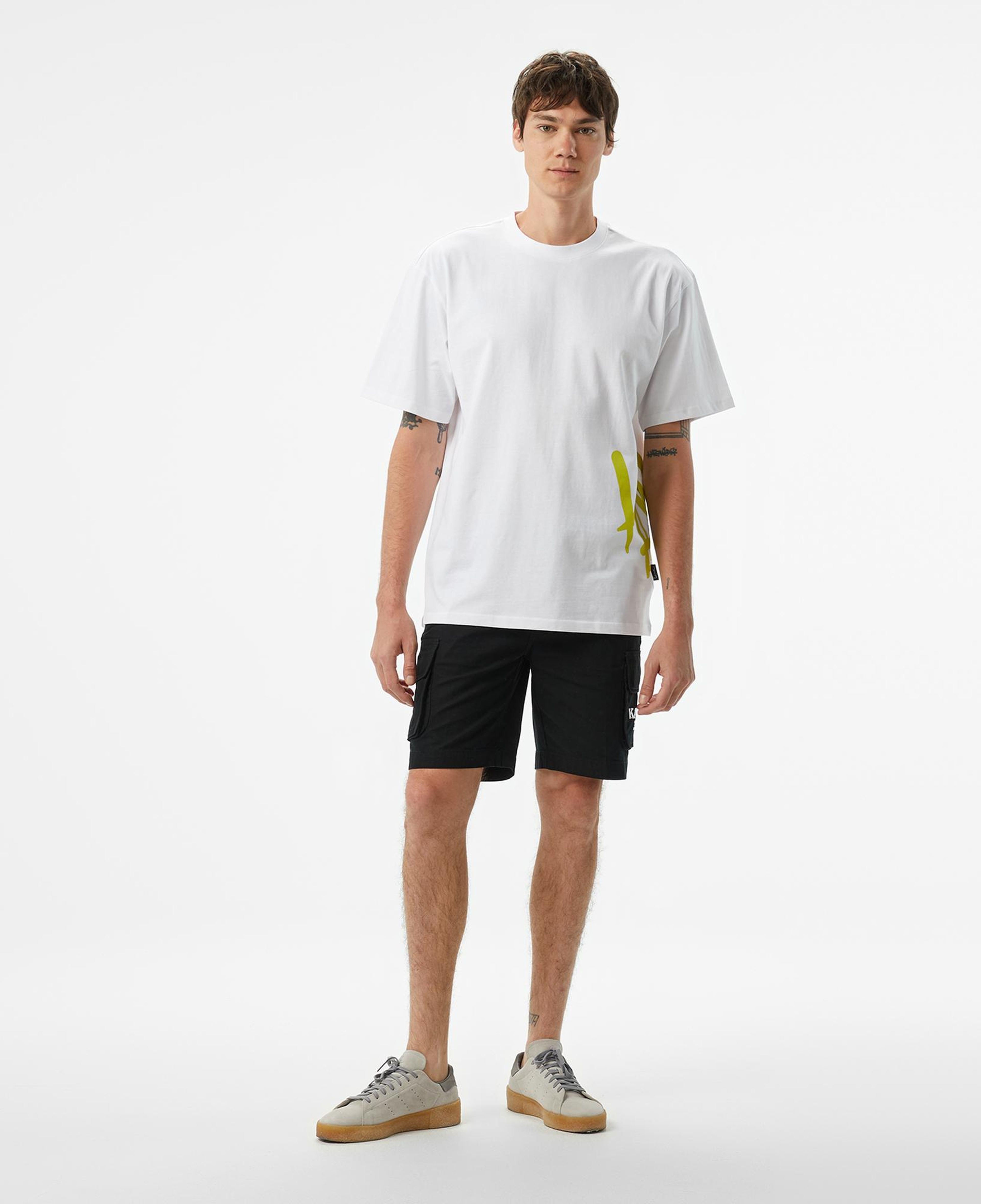 Karl Kani Woven Signature Erkek Beyaz T-Shirt