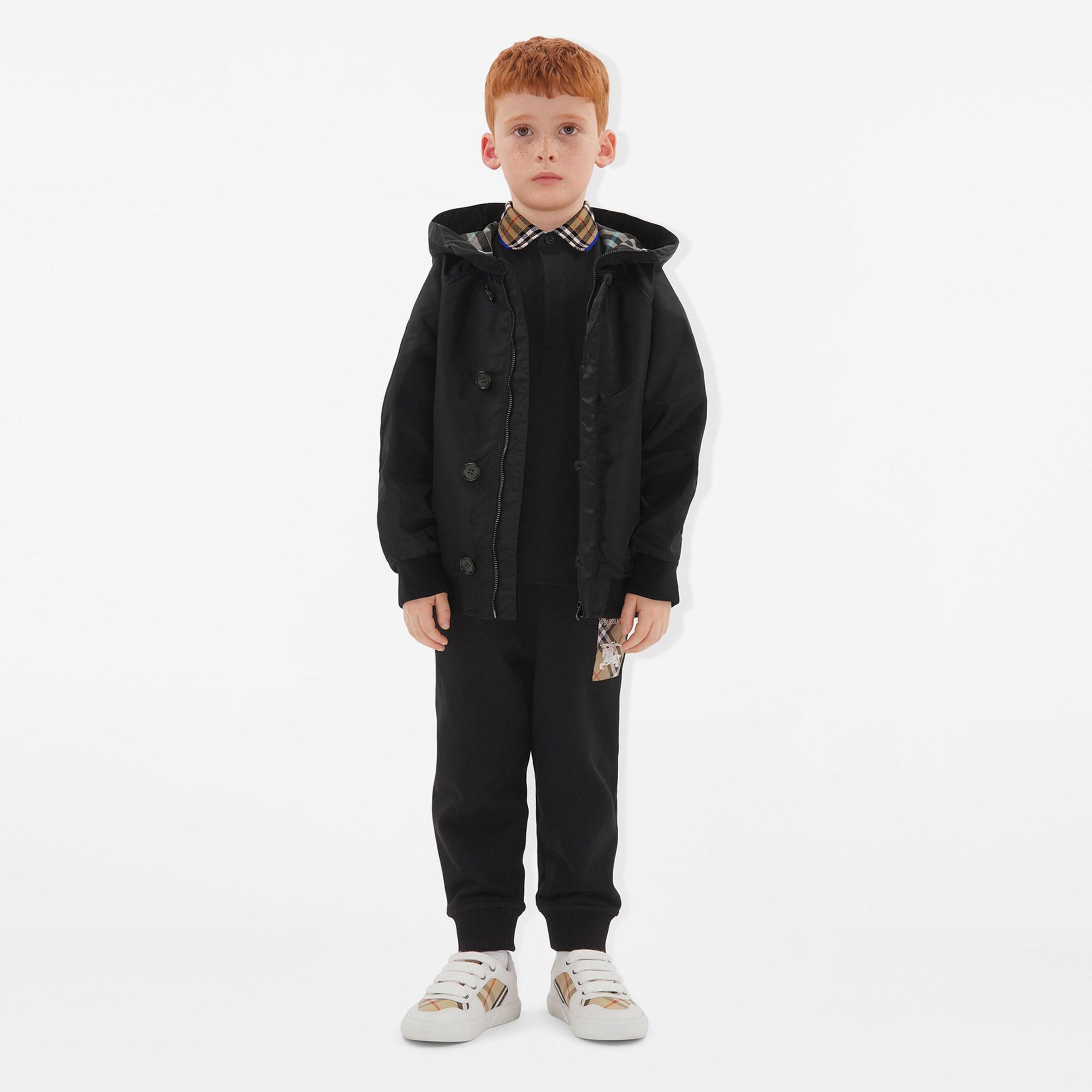 Burberry Bob Nylon Bomber Çocuk Siyah Mont