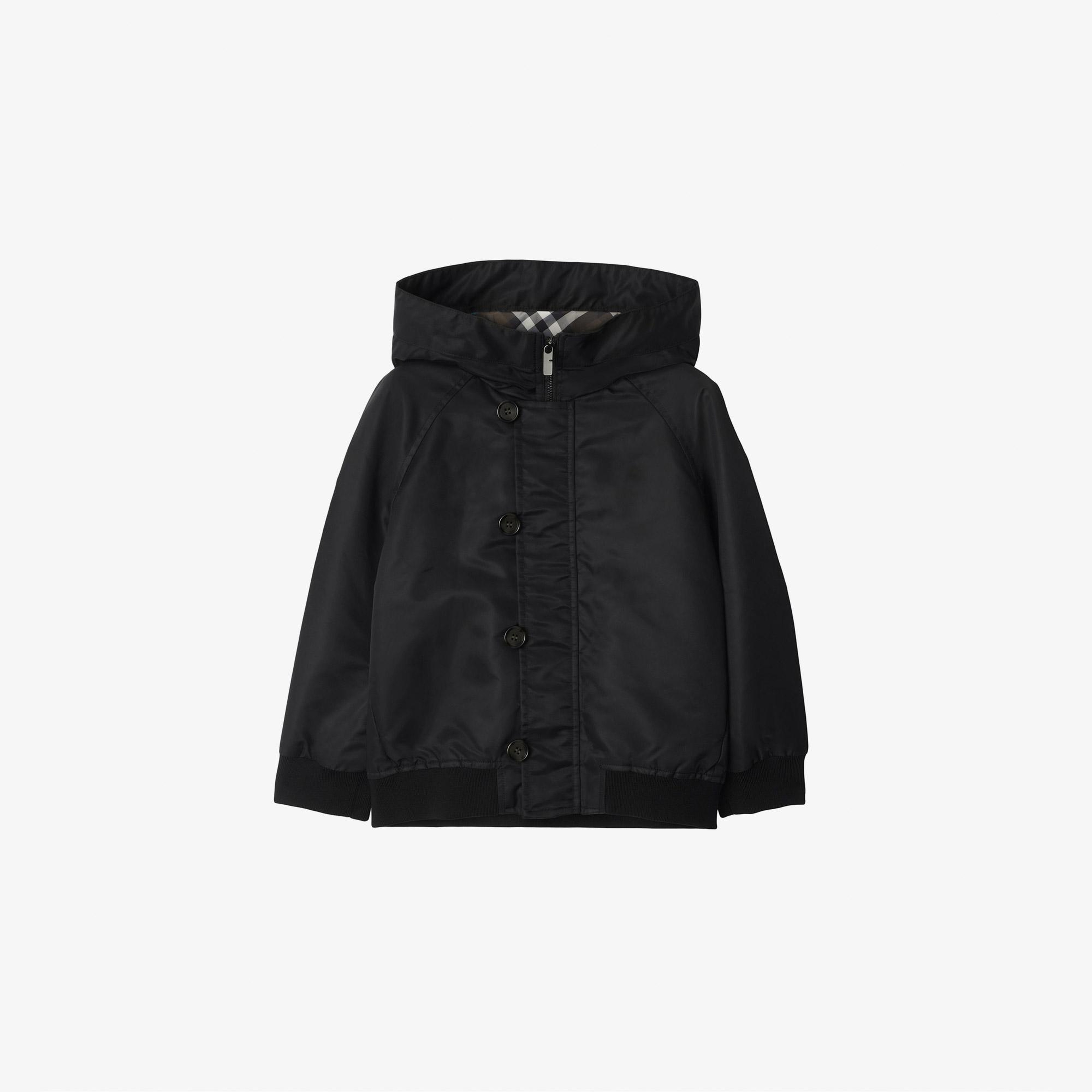 Burberry Bob Nylon Bomber Çocuk Siyah Mont