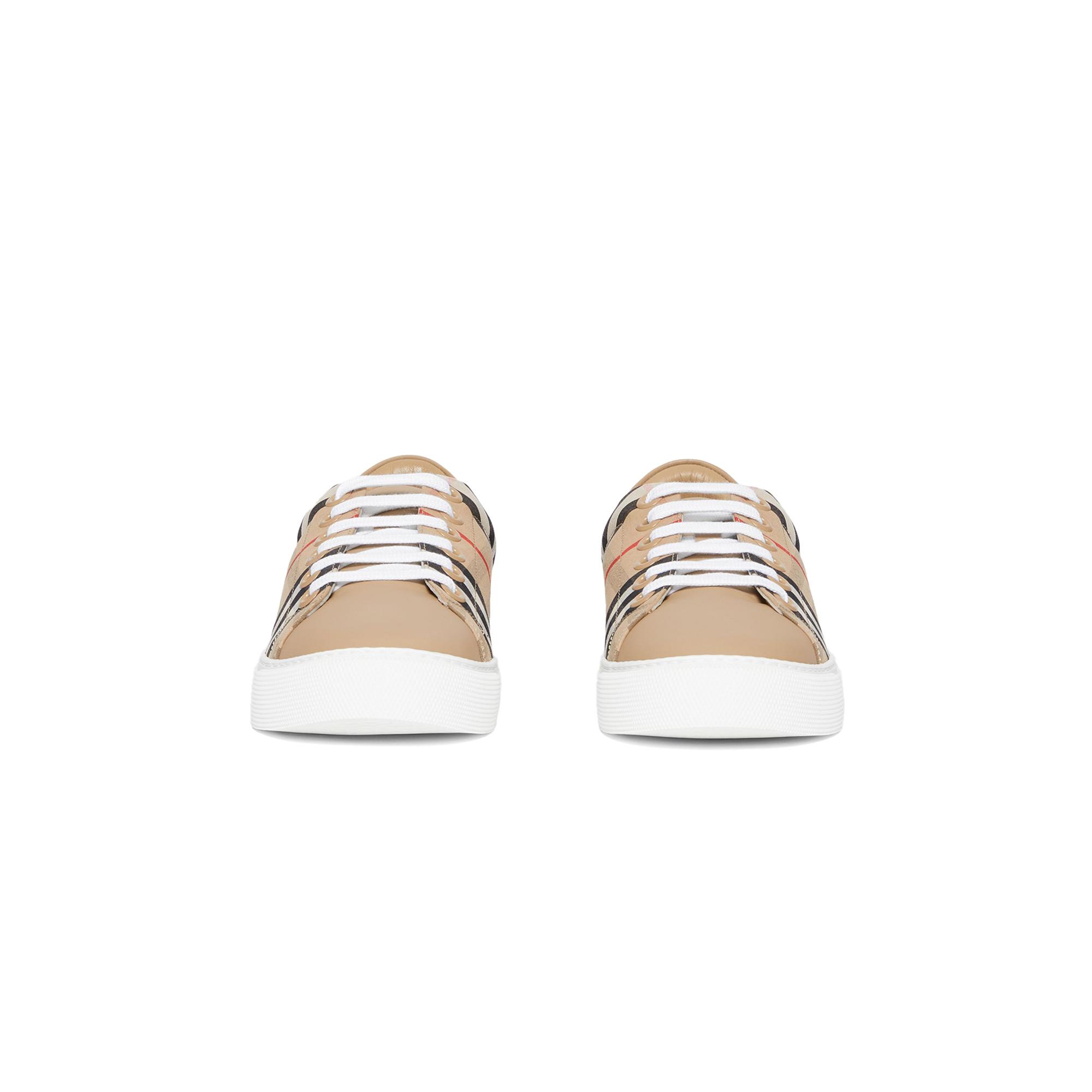 Burberry Albridge Vintage And Leather Kadın Bej Sneaker