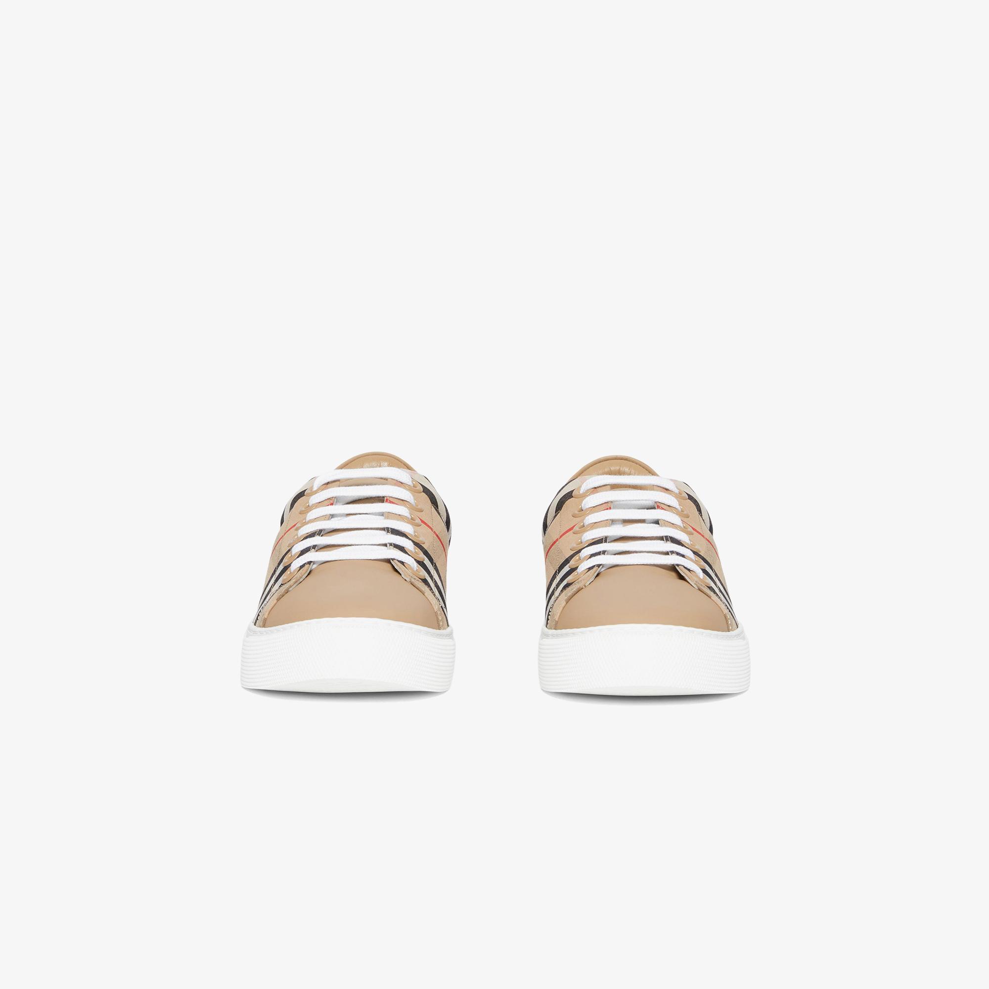Burberry Albridge Vintage And Leather Kadın Bej Sneaker