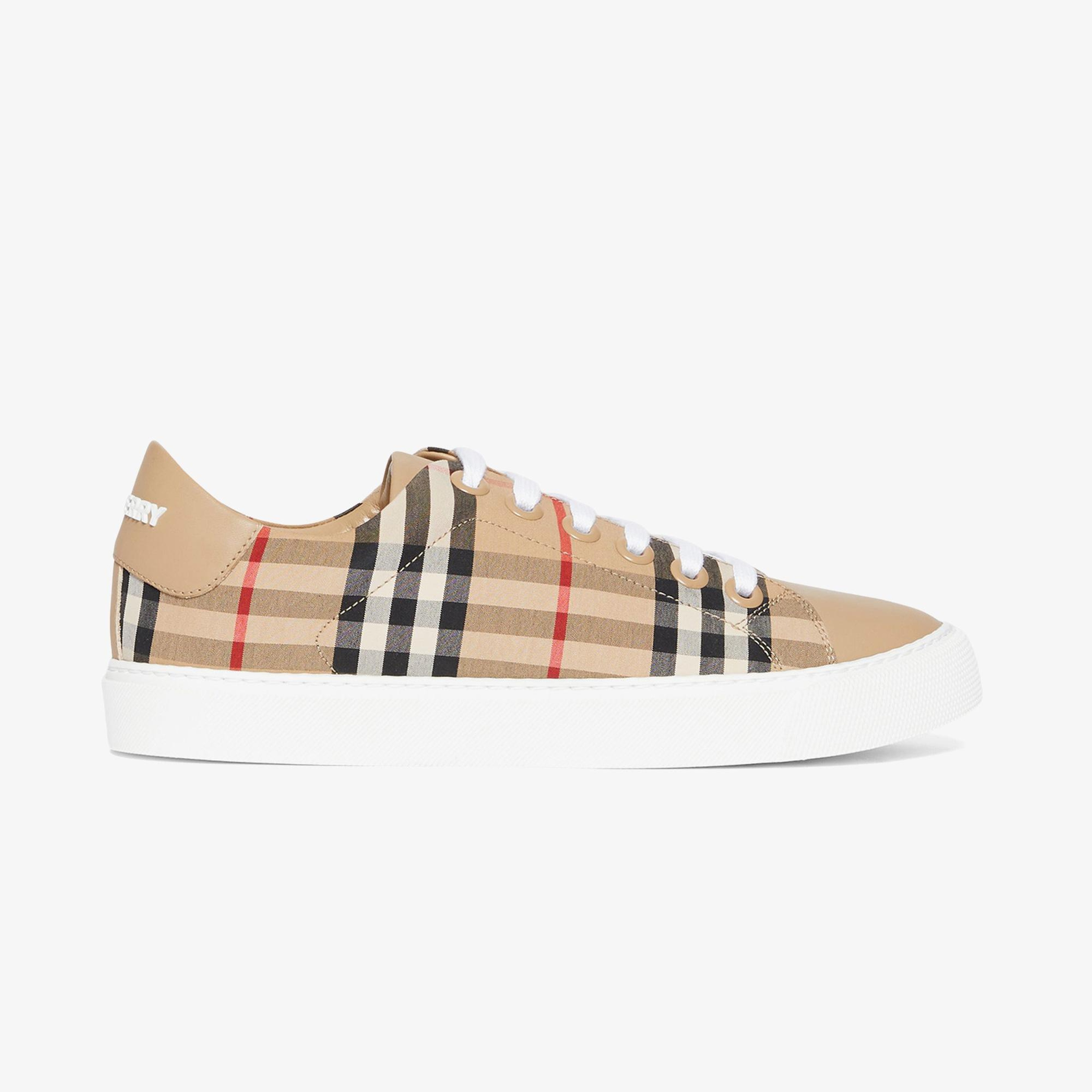 Burberry Albridge Vintage And Leather Kadın Bej Sneaker