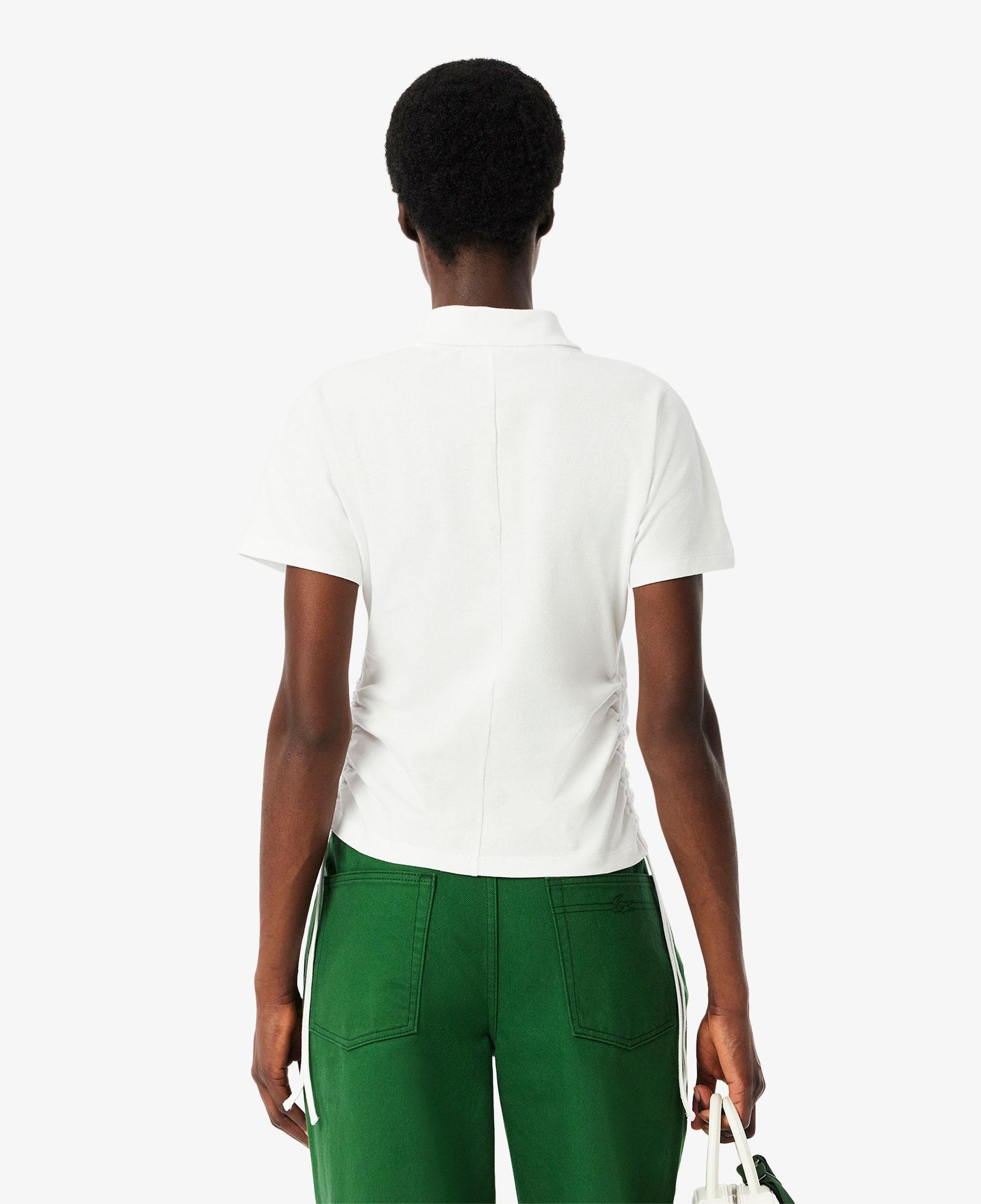 Kadın Slim Fit Beyaz Polo