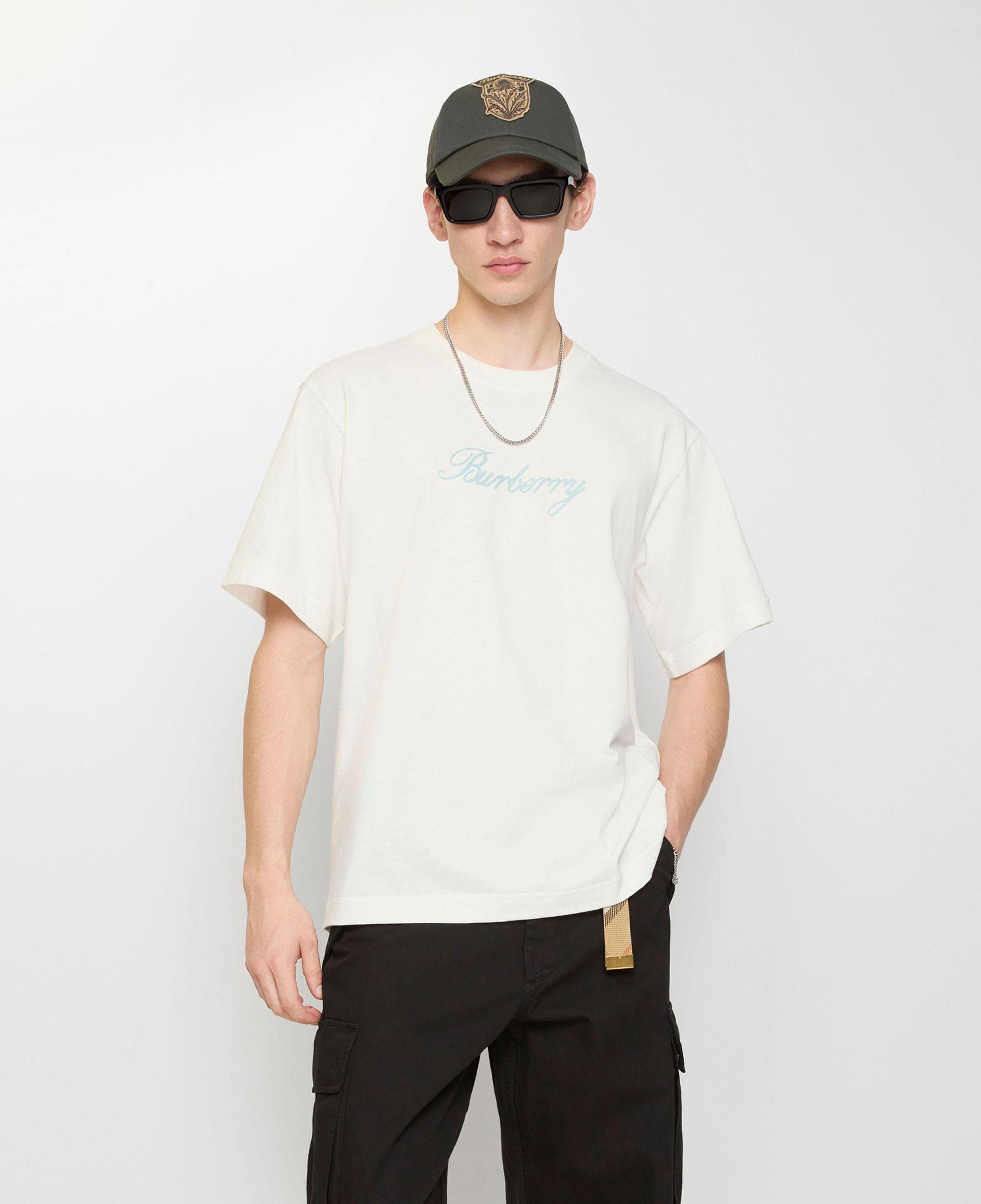 Burberry Ryan Ekd Erkek Beyaz Tişört