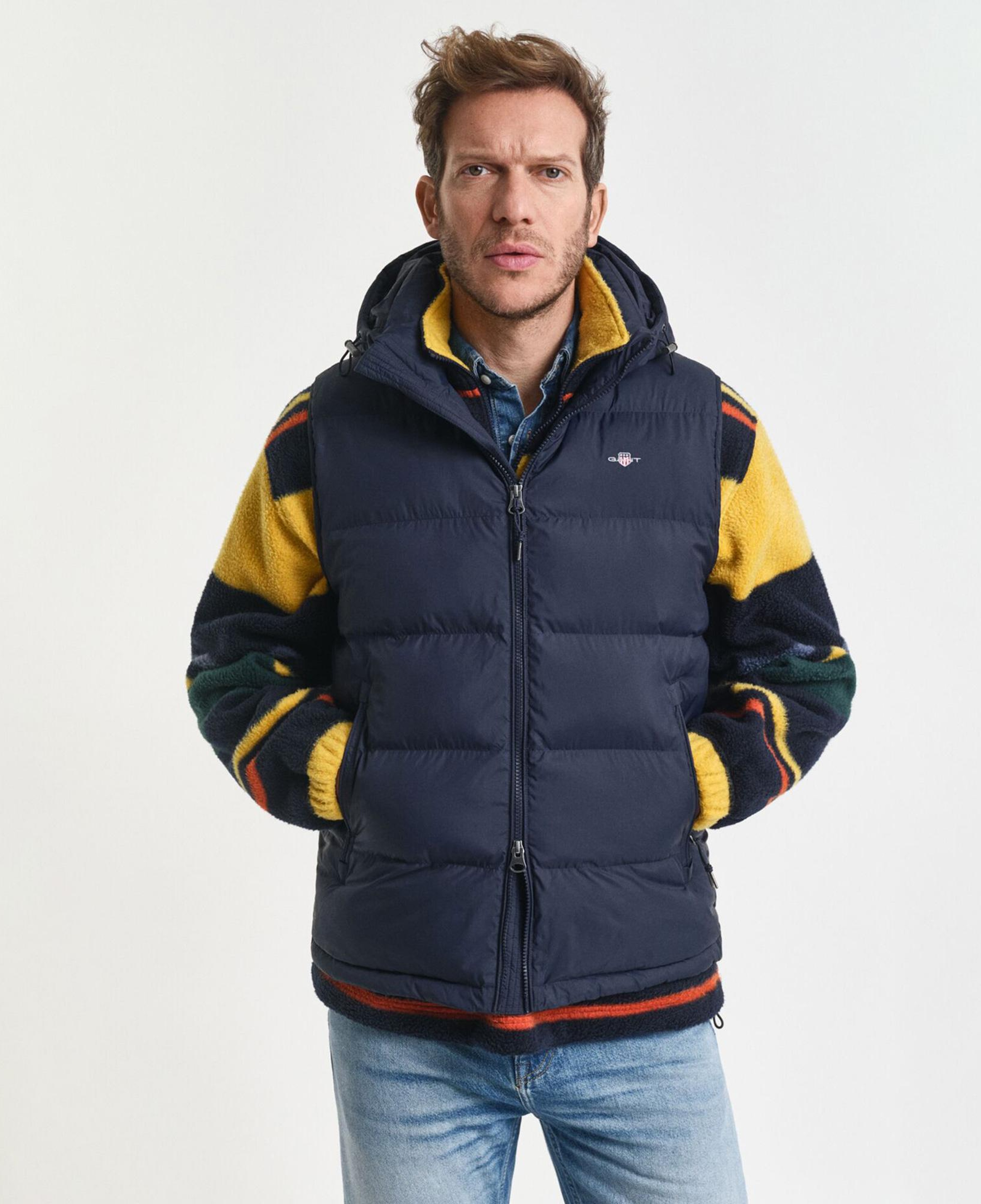 GANT Erkek Lacivert Regular Fit Fermuarlı Yelek