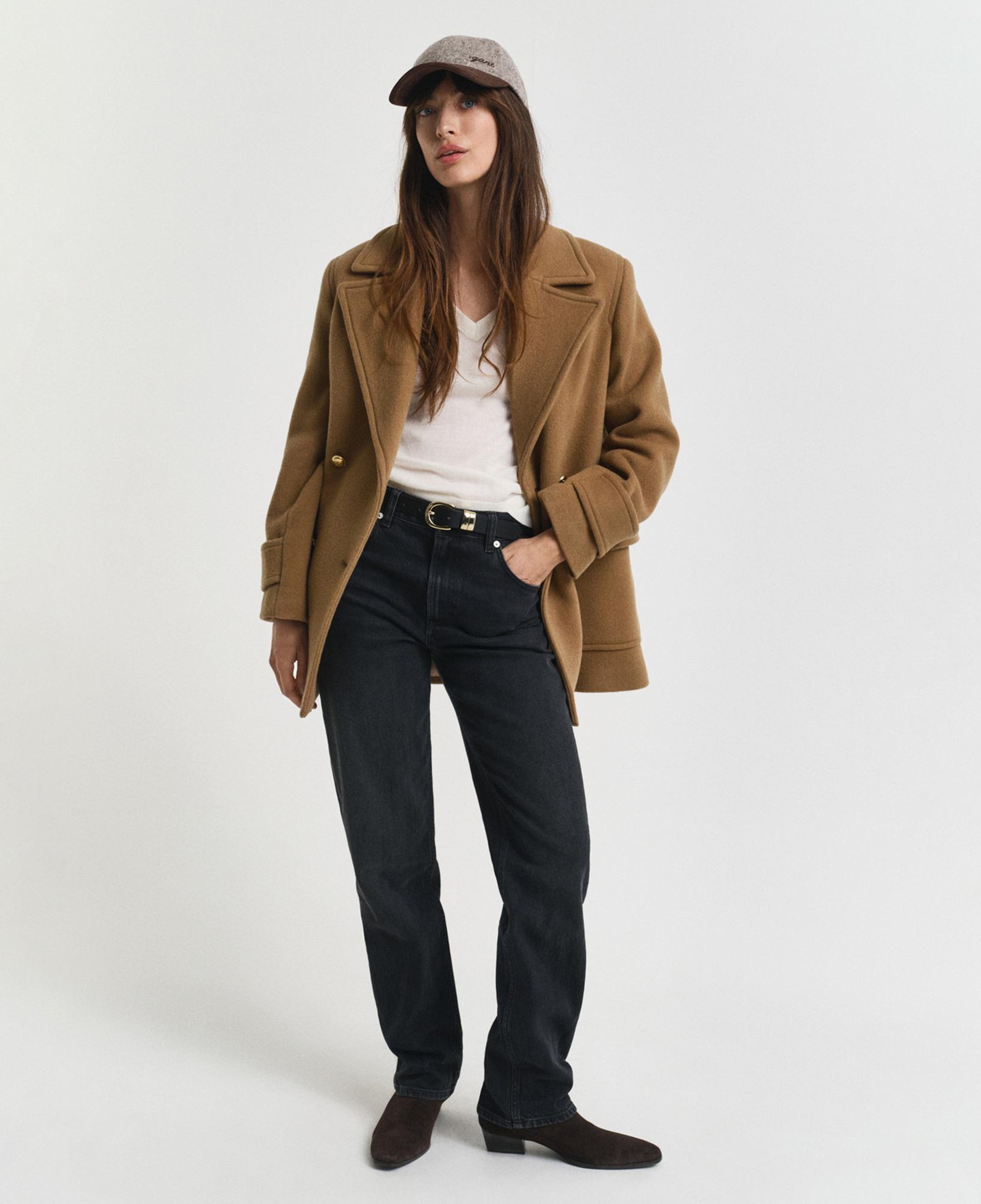 GANT Kadın Kahverengi Regular Fit Mont