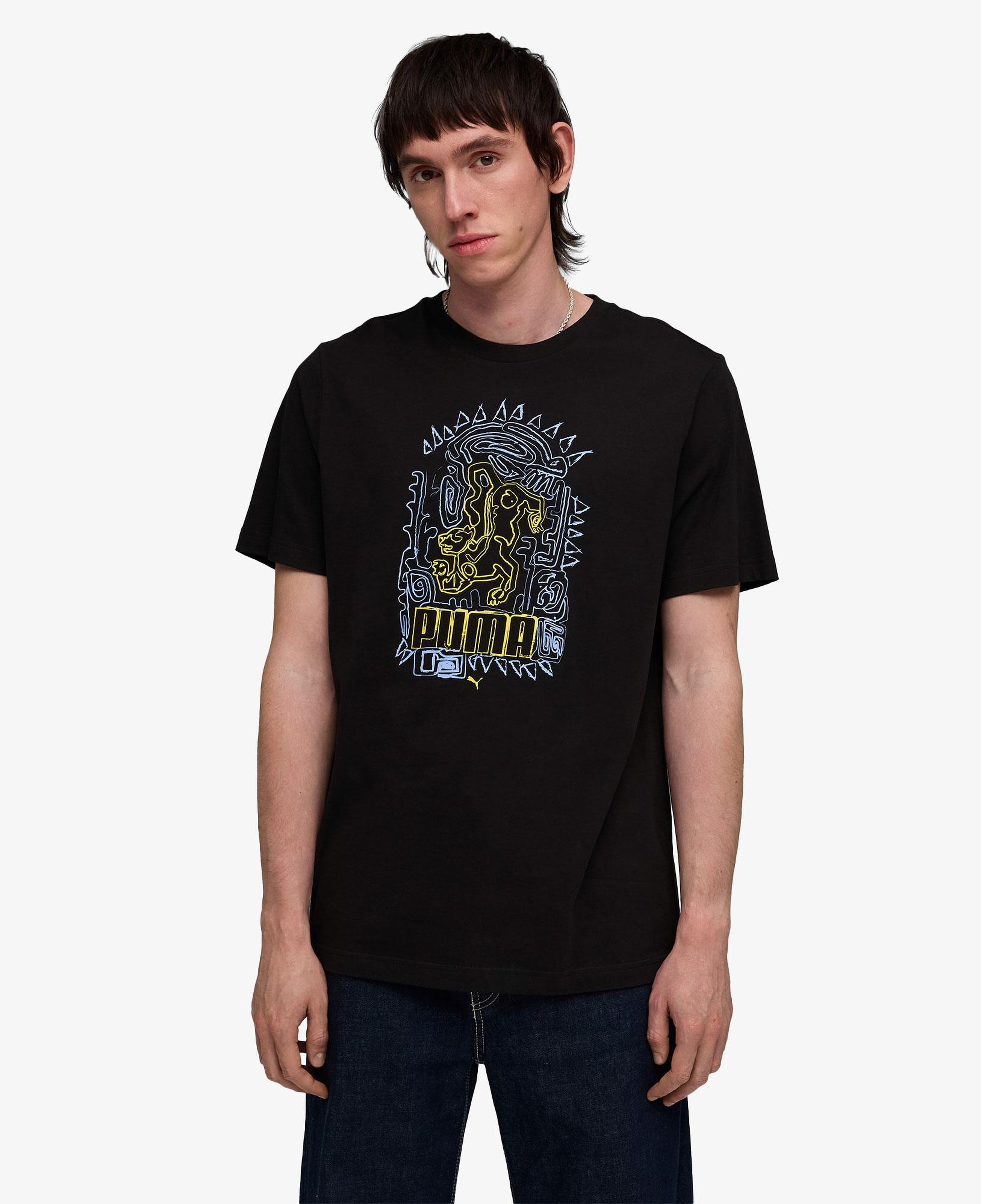 Puma Graphic Erkek Siyah T-Shirt