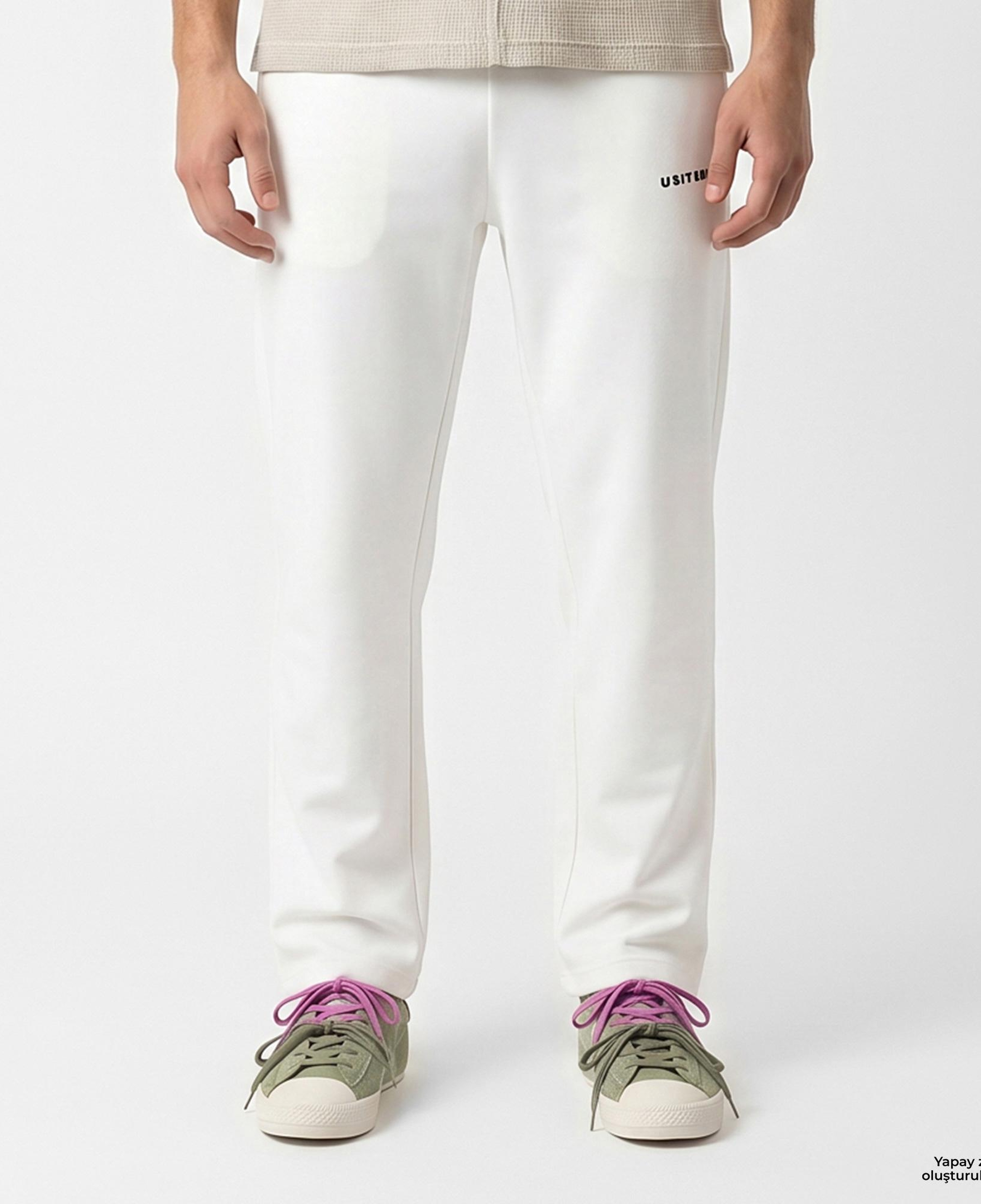 UNITED4 Comfort Fit Erkek Bej Eşofman Altı