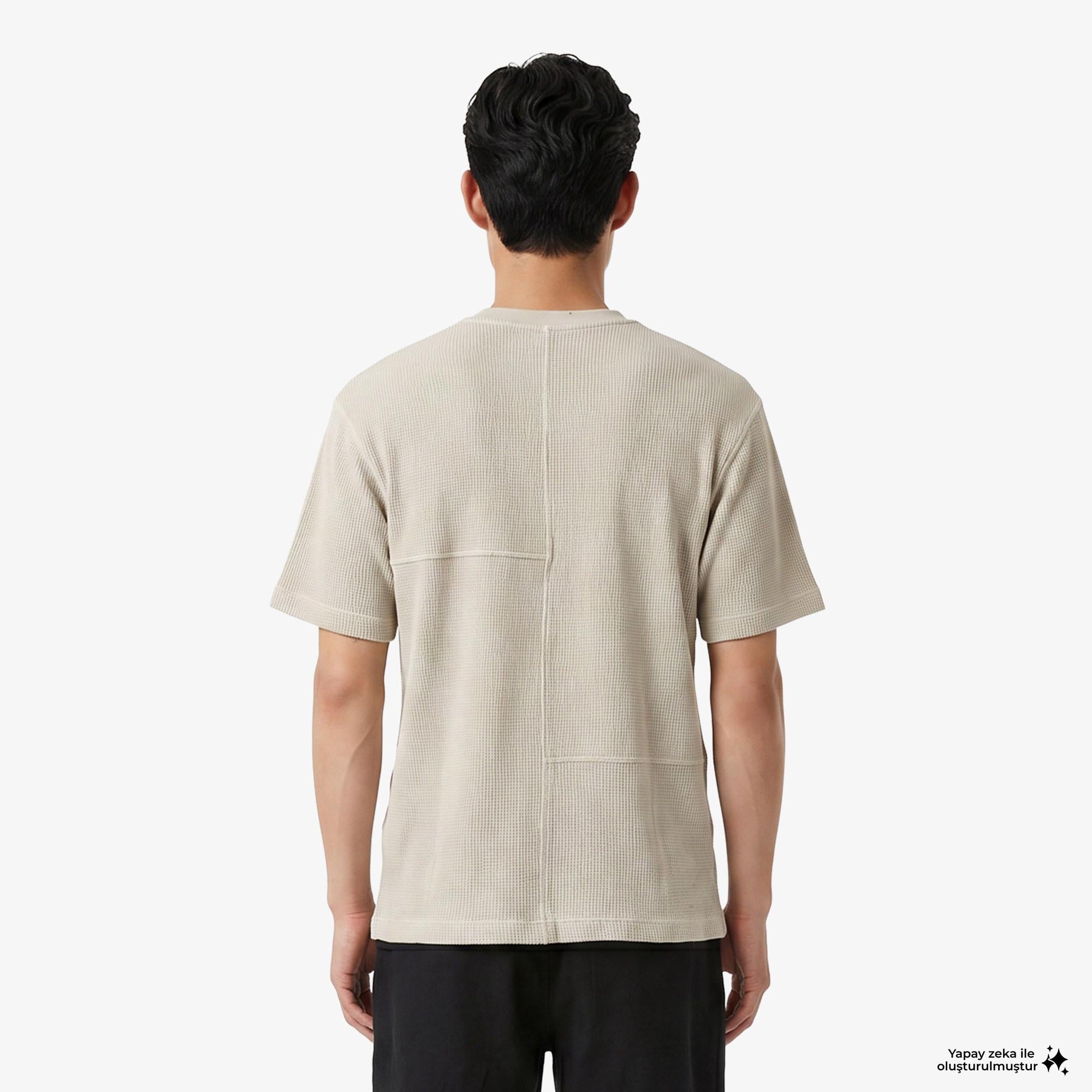UNITED4 Regular Fit Erkek Krem T-Shirt