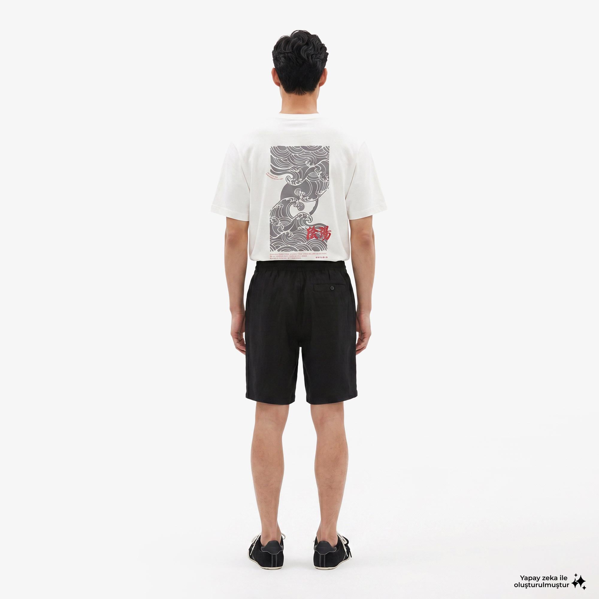 UNITED4 Regular Fit Erkek Siyah Şort