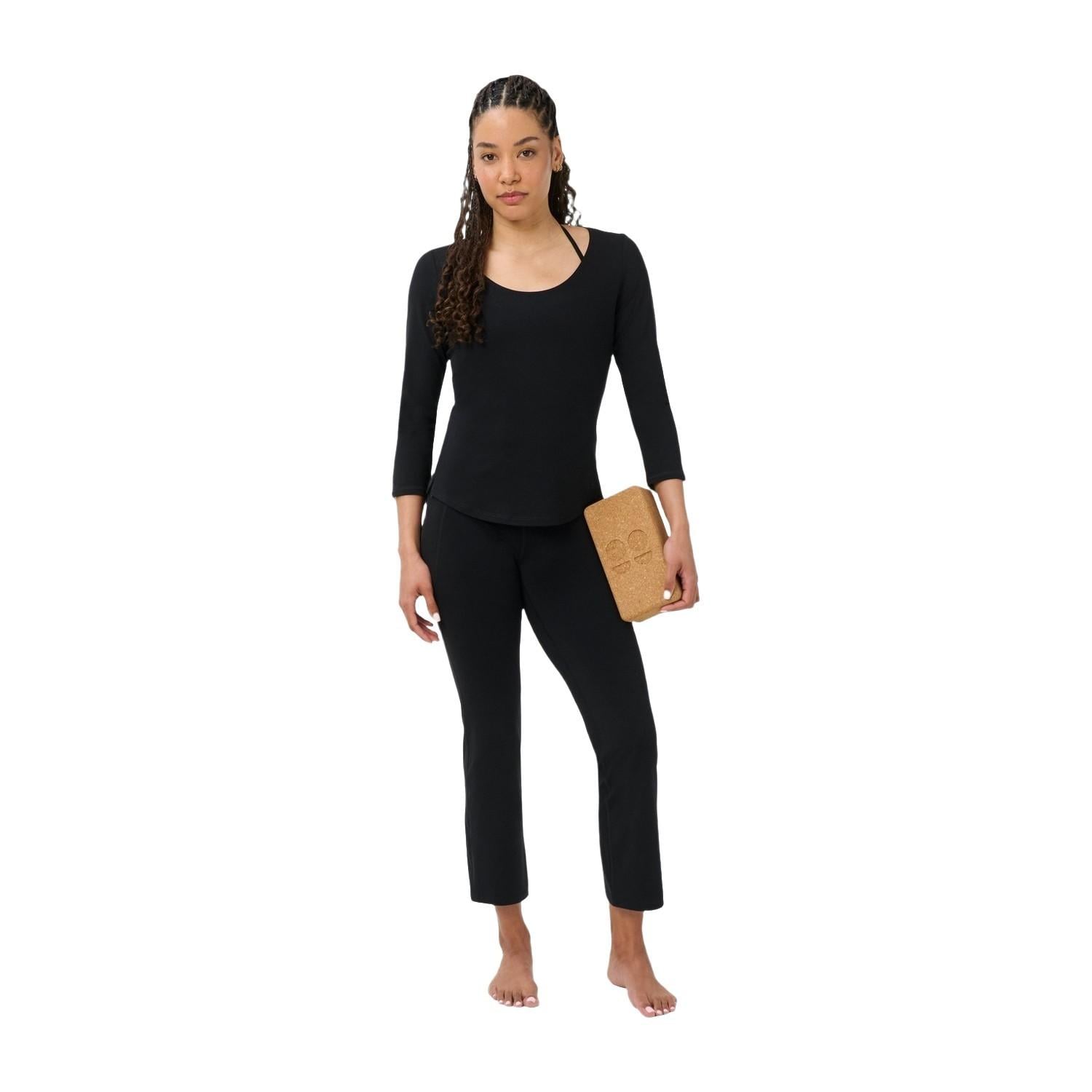 Sweaty Betty Ultimate Studio Crop Flare Tro Kadın Siyah Pantolon