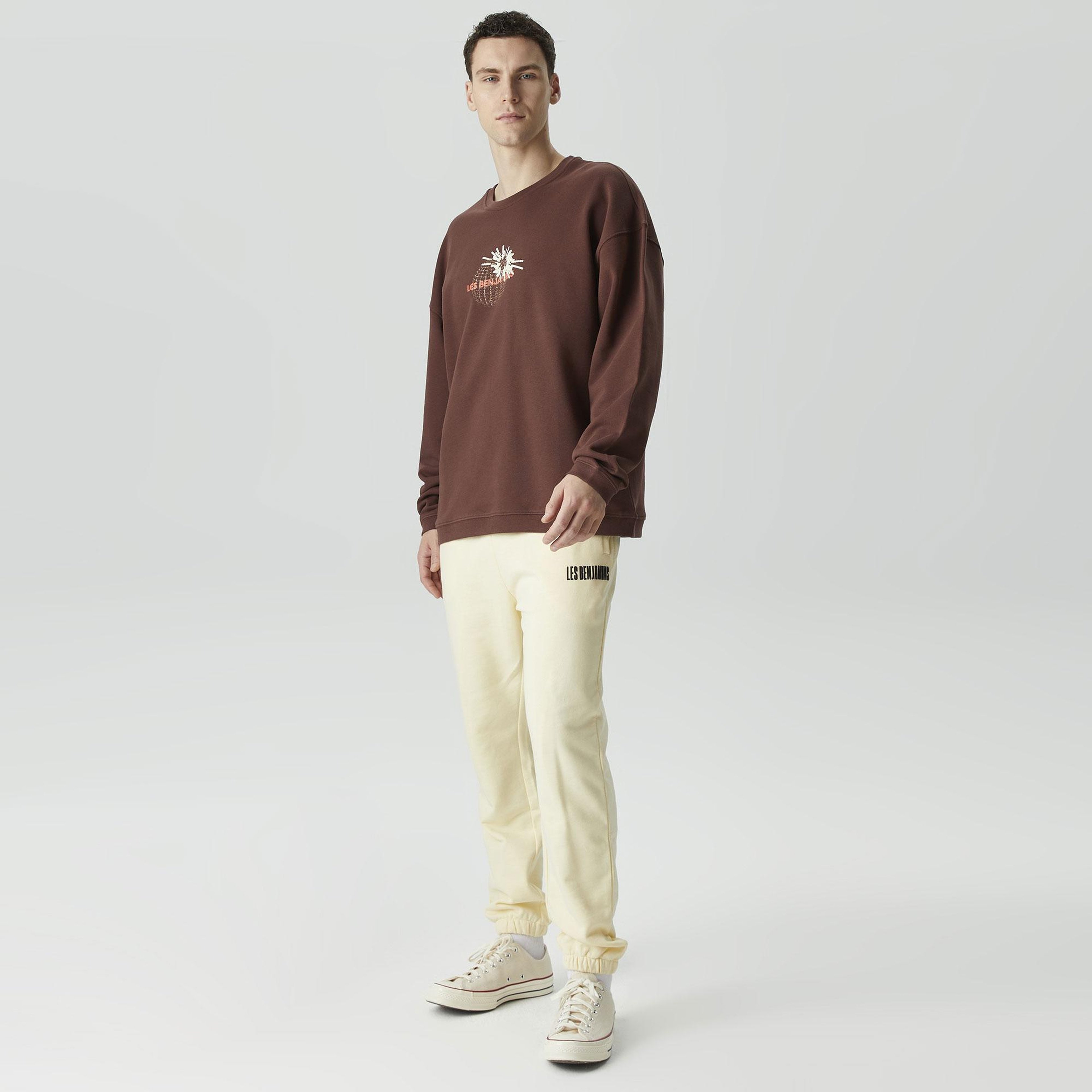 Les Benjamins First Wave Erkek Bordo Sweatshirt