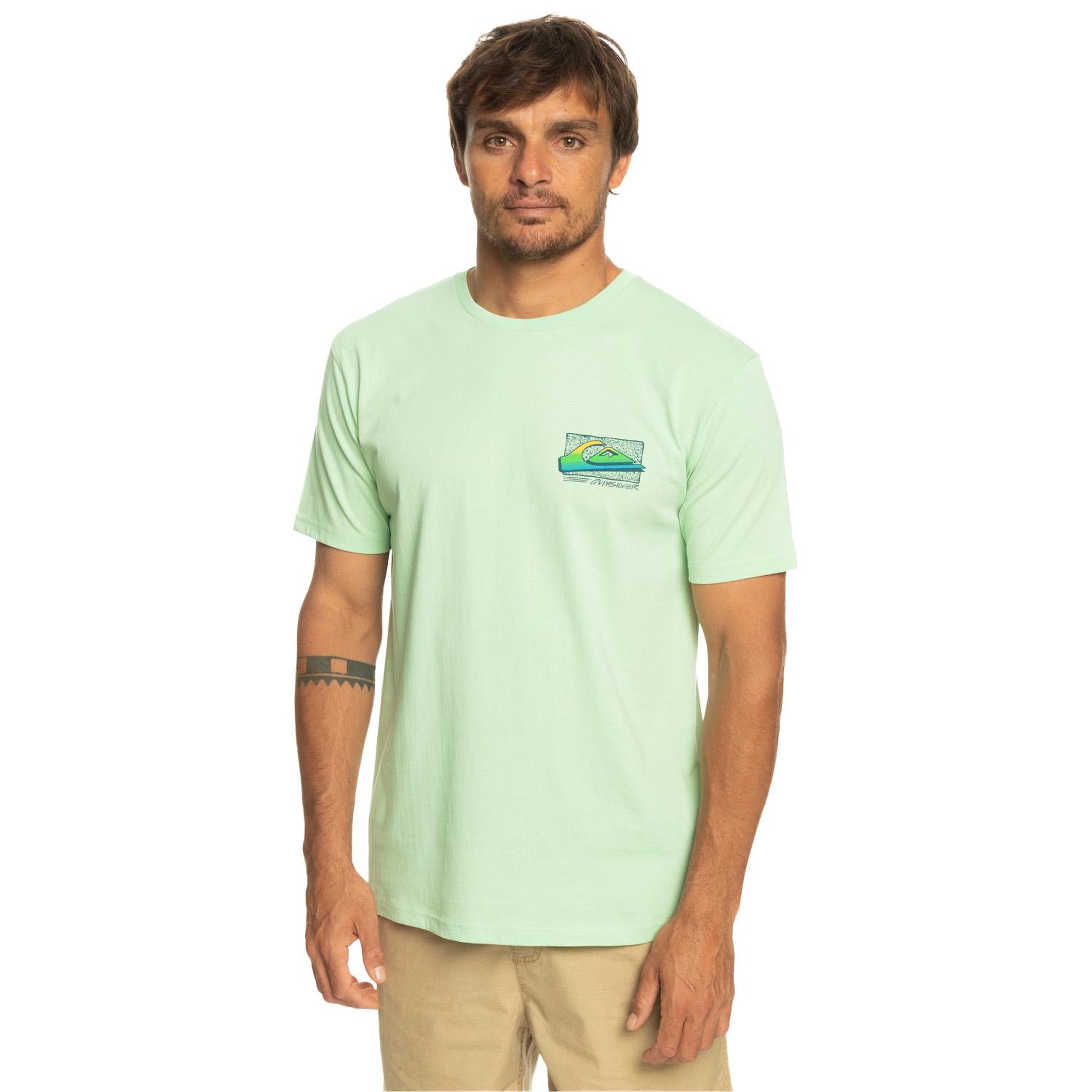 Quiksilver Retrofade Erkek Yeşil Tişört