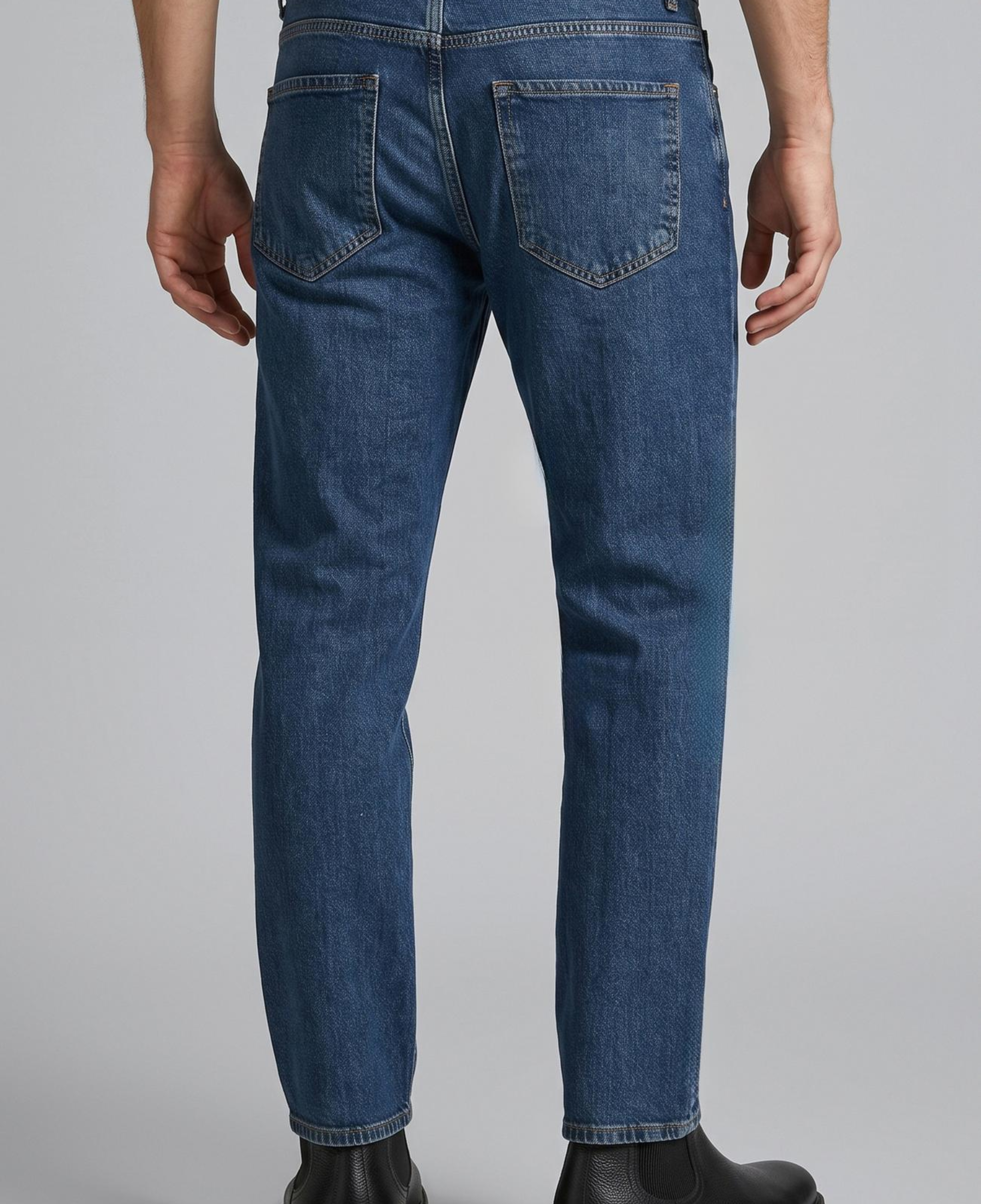 Network Erkek Mavi Slim Fit Denim Pantolon