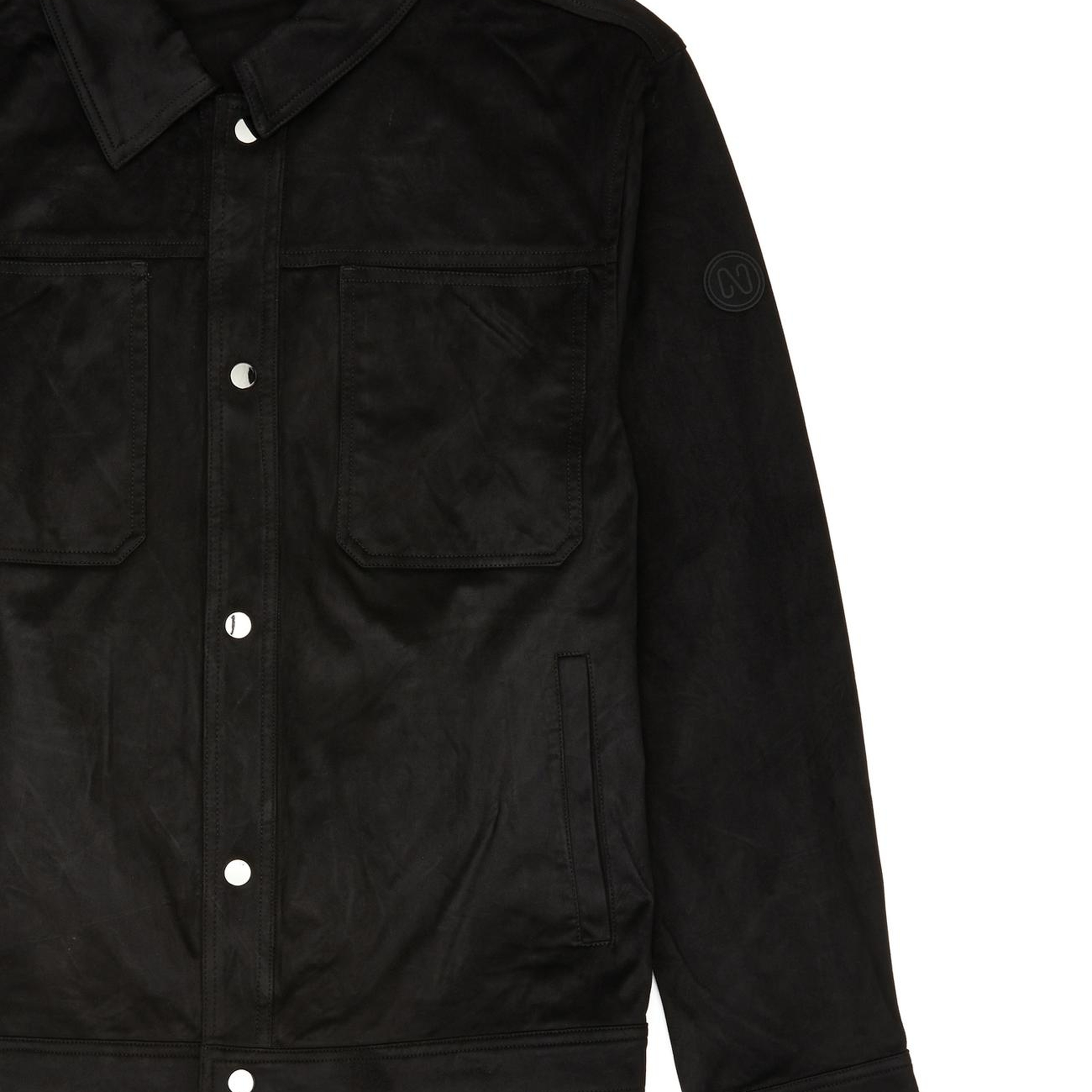 Network Erkek Siyah Slim Fit Yan Cep Detaylı Dış Gömlek