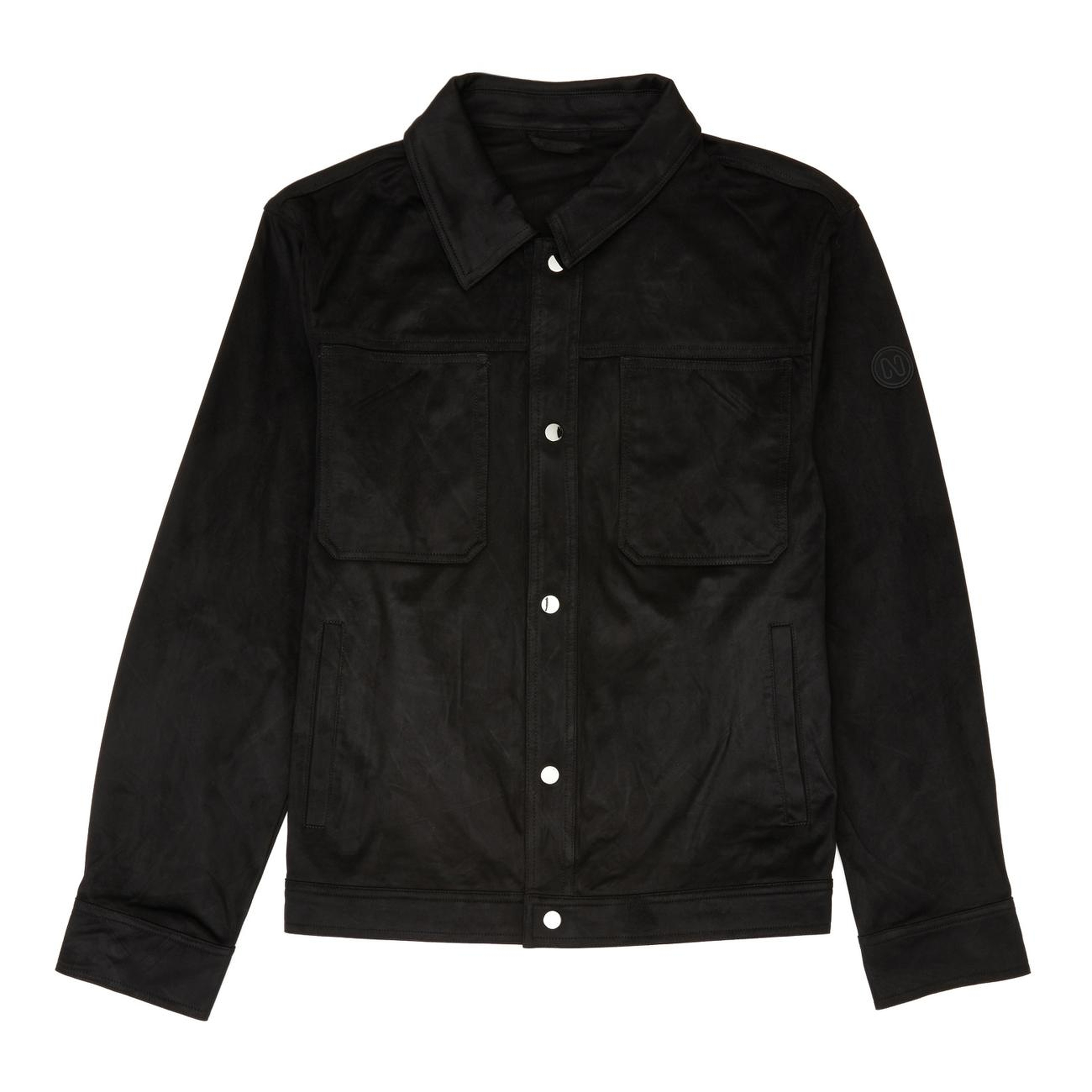 Network Erkek Siyah Slim Fit Yan Cep Detaylı Dış Gömlek