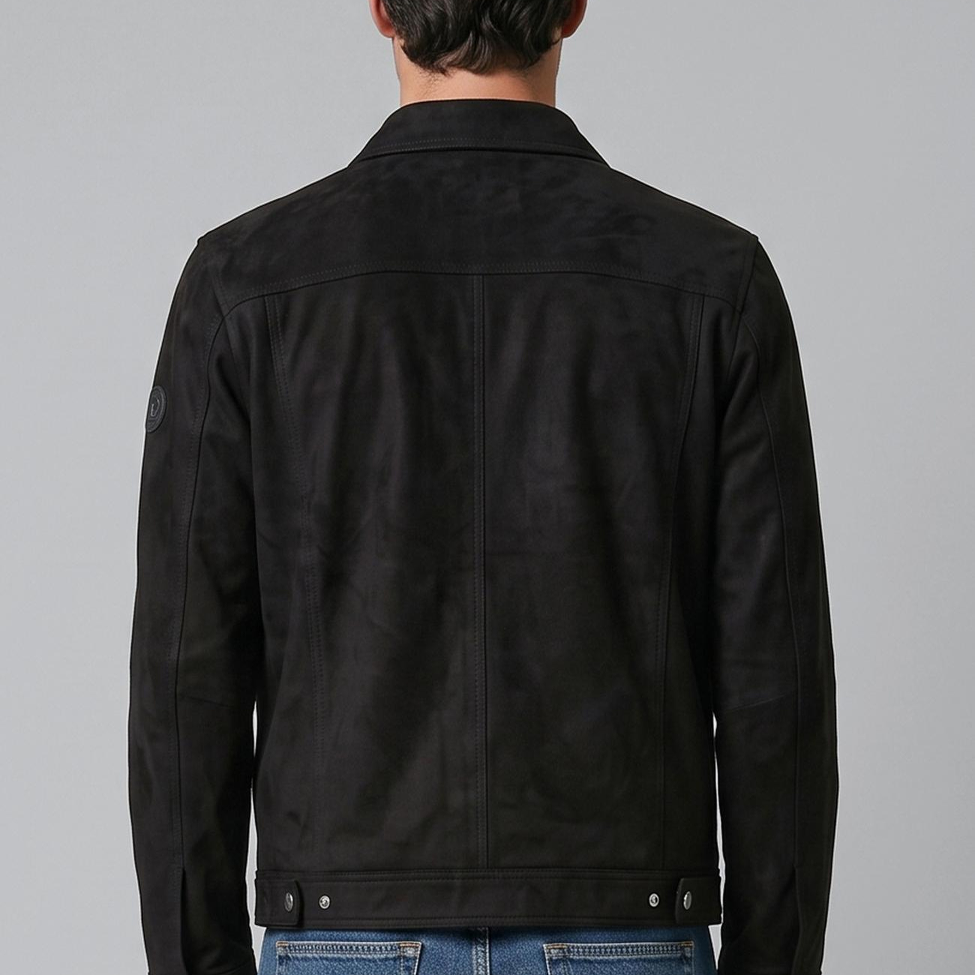 Network Erkek Siyah Slim Fit Yan Cep Detaylı Dış Gömlek
