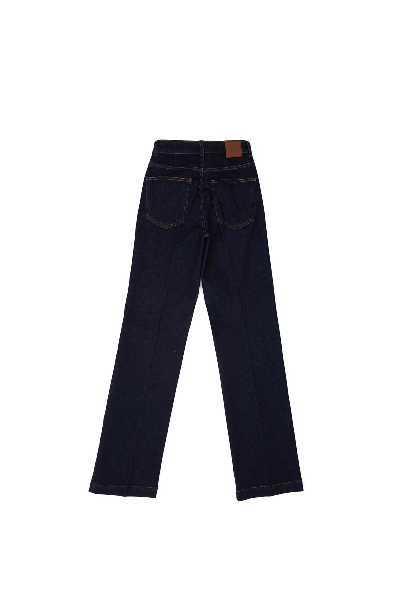 Network Kadın Koyu Mavi Straight Basic Denim Pantolon