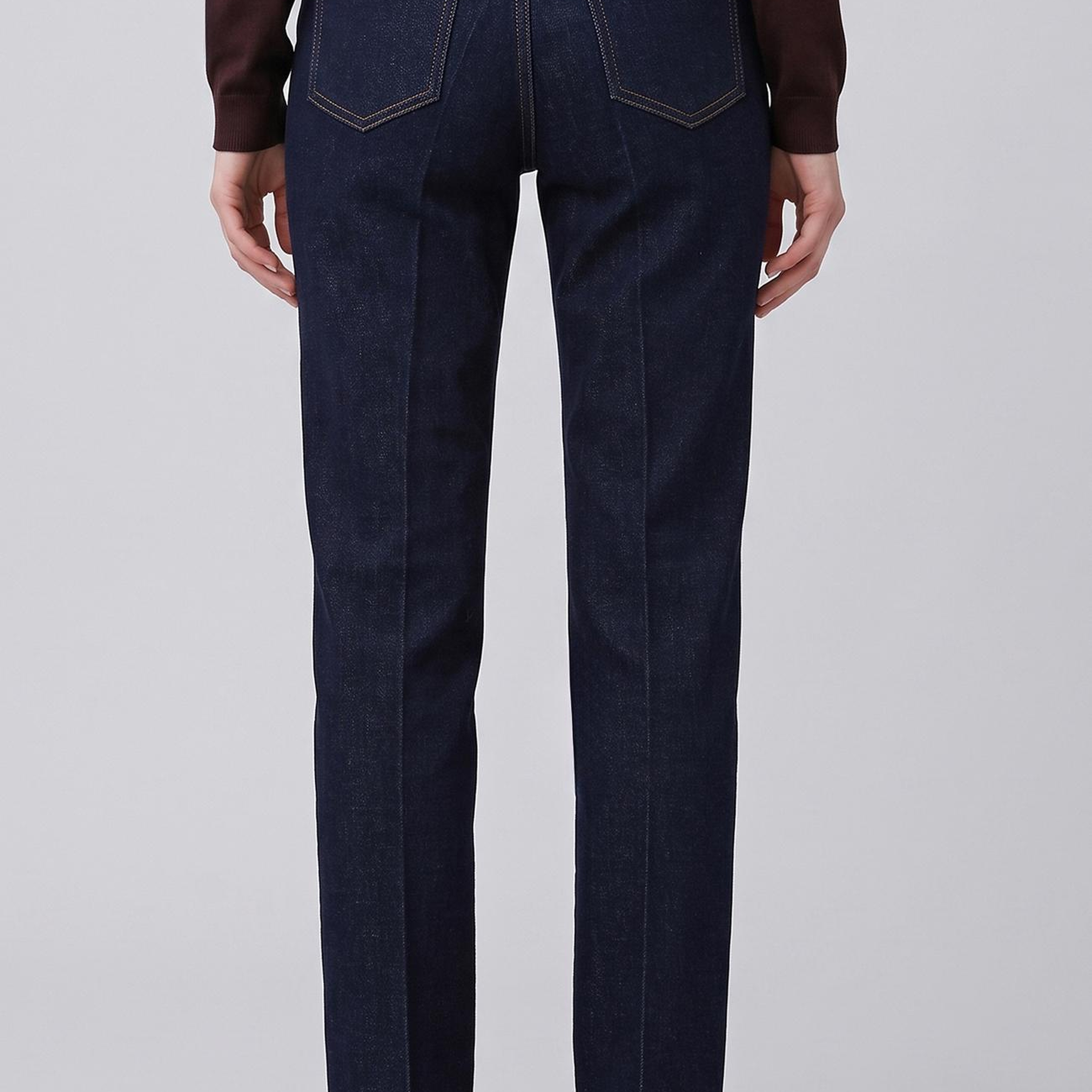 Network Kadın Koyu Mavi Straight Basic Denim Pantolon