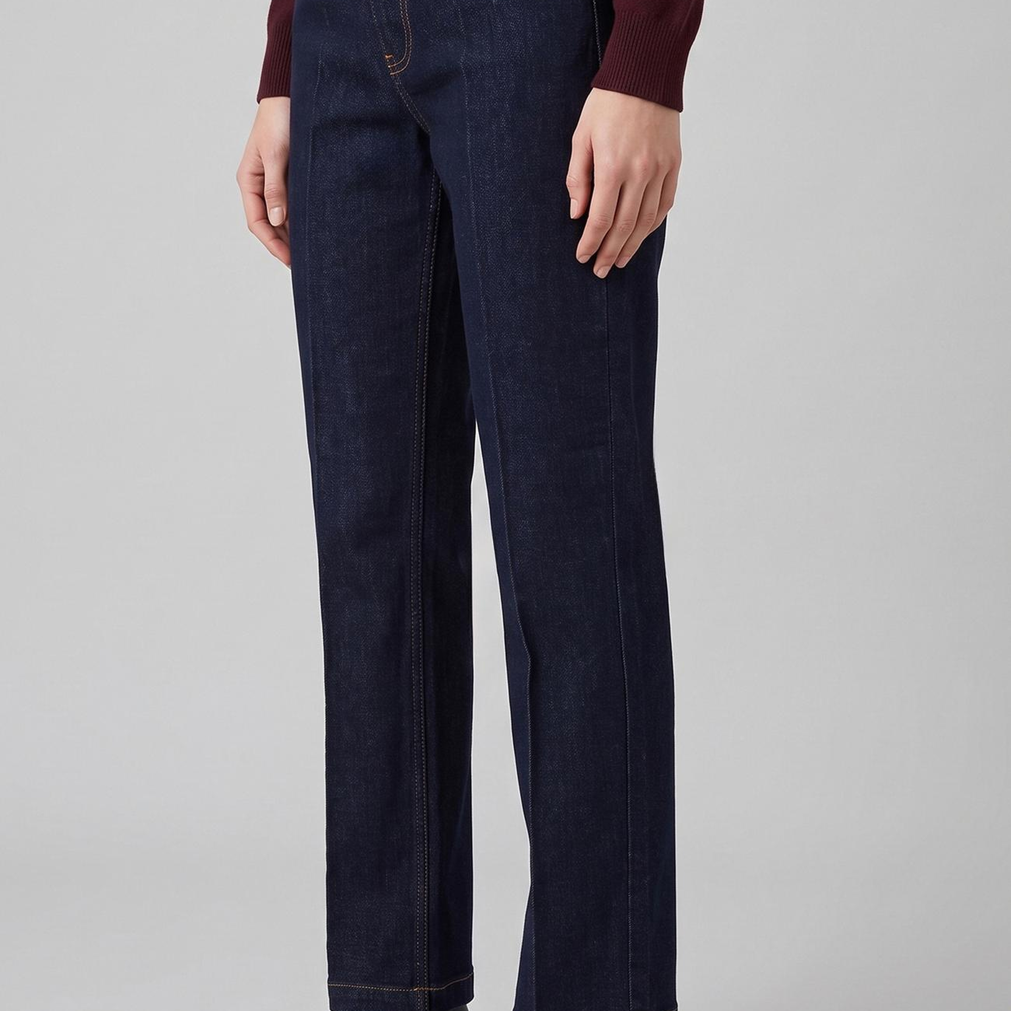Network Kadın Koyu Mavi Straight Basic Denim Pantolon