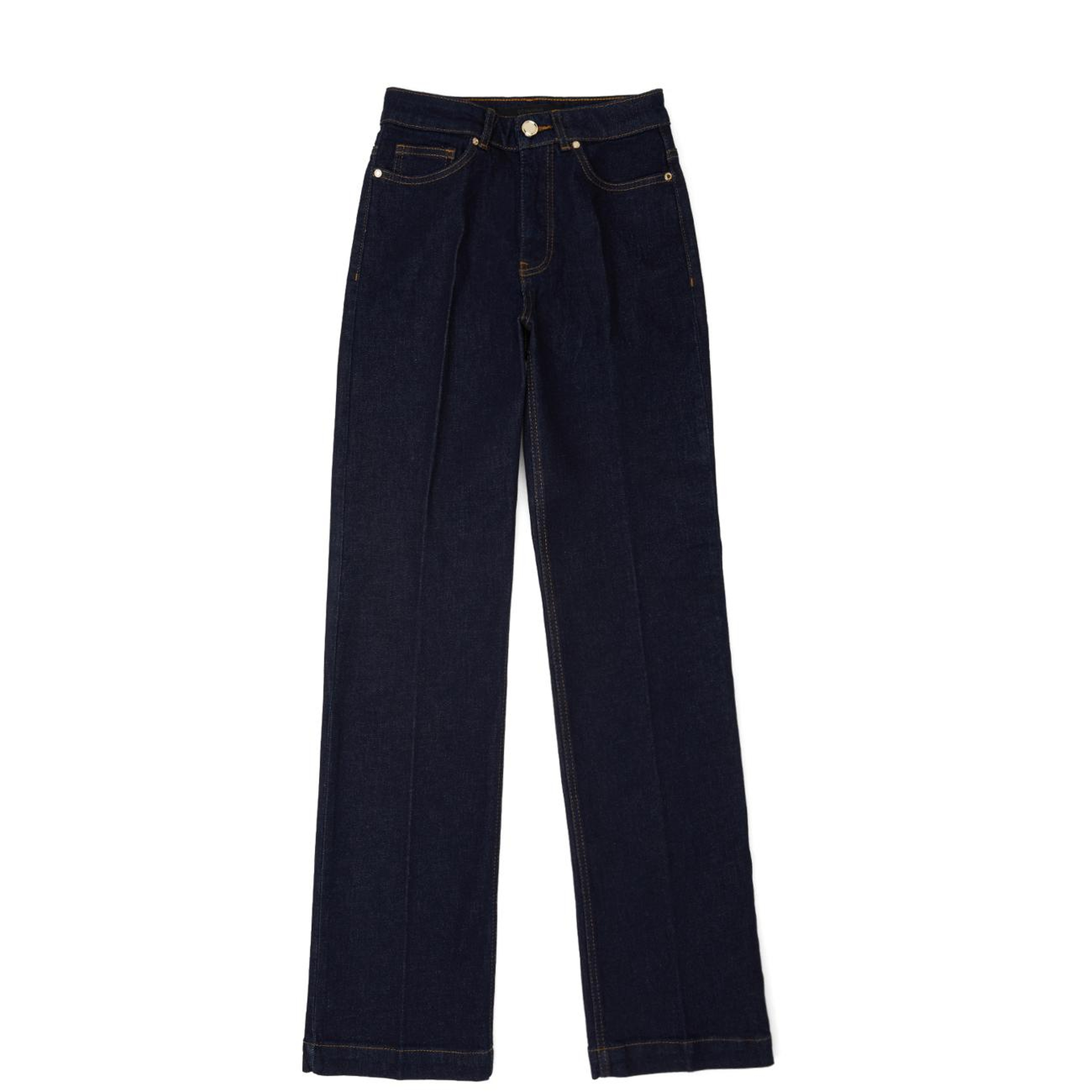 Network Kadın Koyu Mavi Straight Basic Denim Pantolon