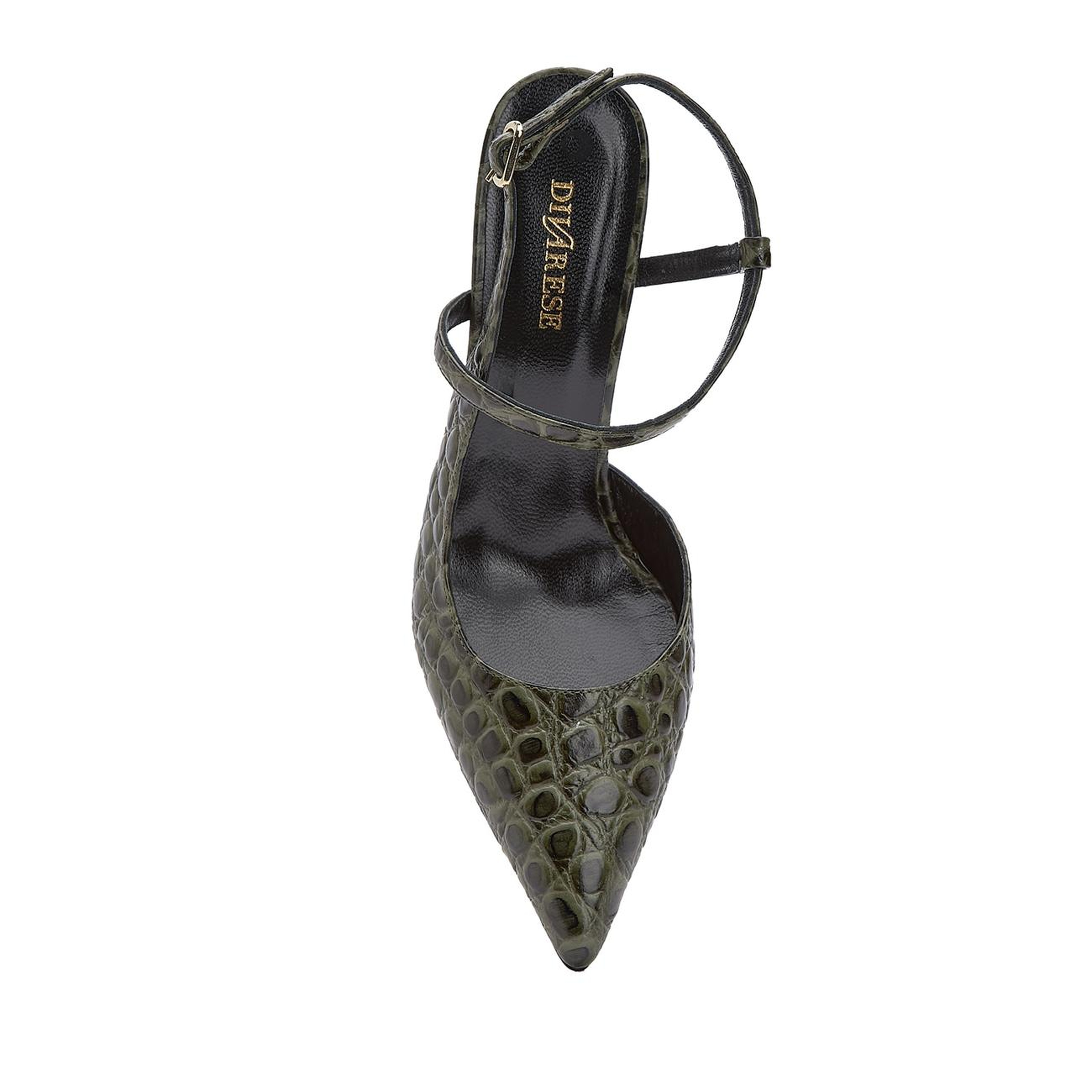 Divarese Kadın Haki Kroko Detaylı Stiletto
