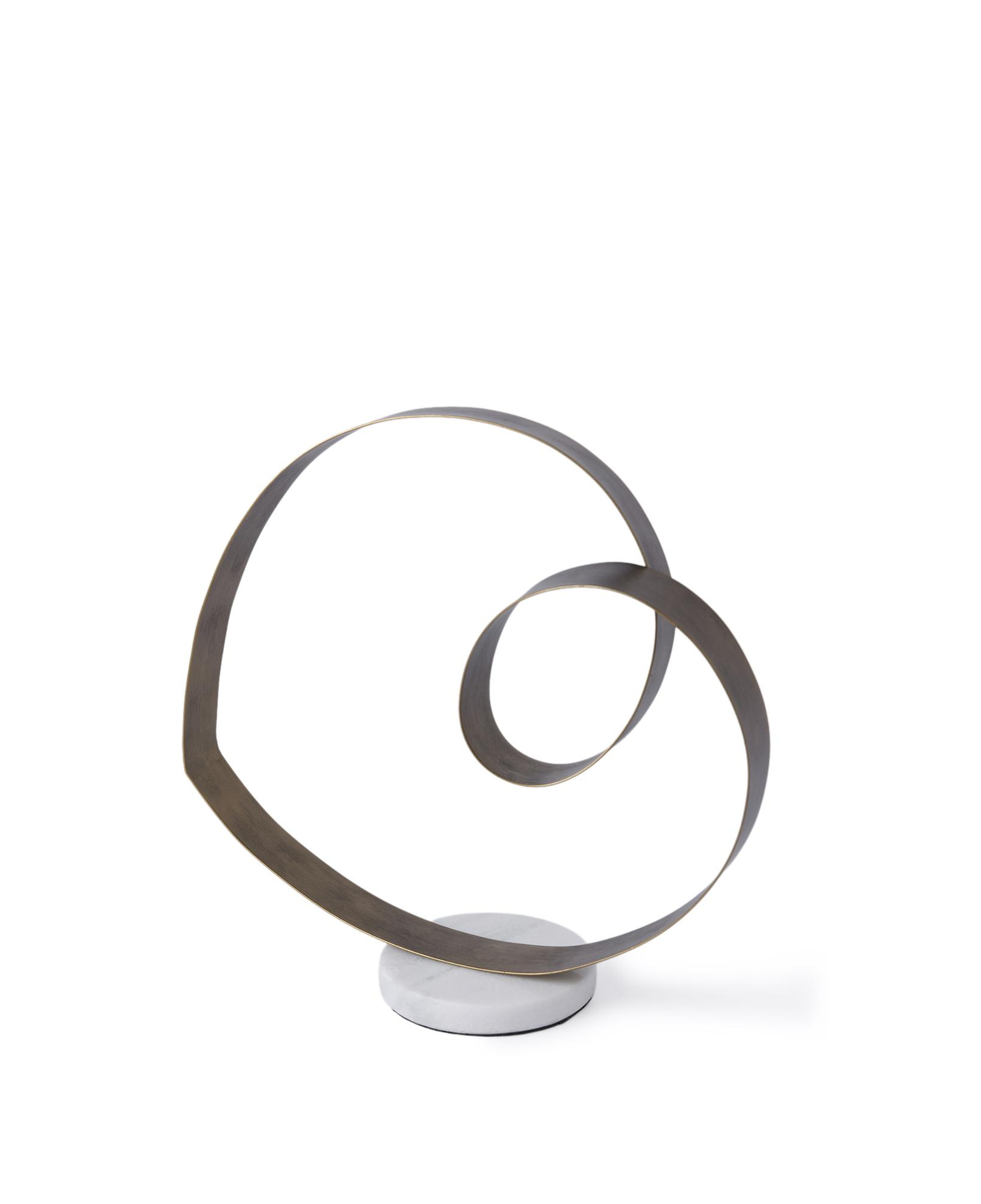 YARGICI Mermer Standlı Metal Obje(28x10x27 Cm)