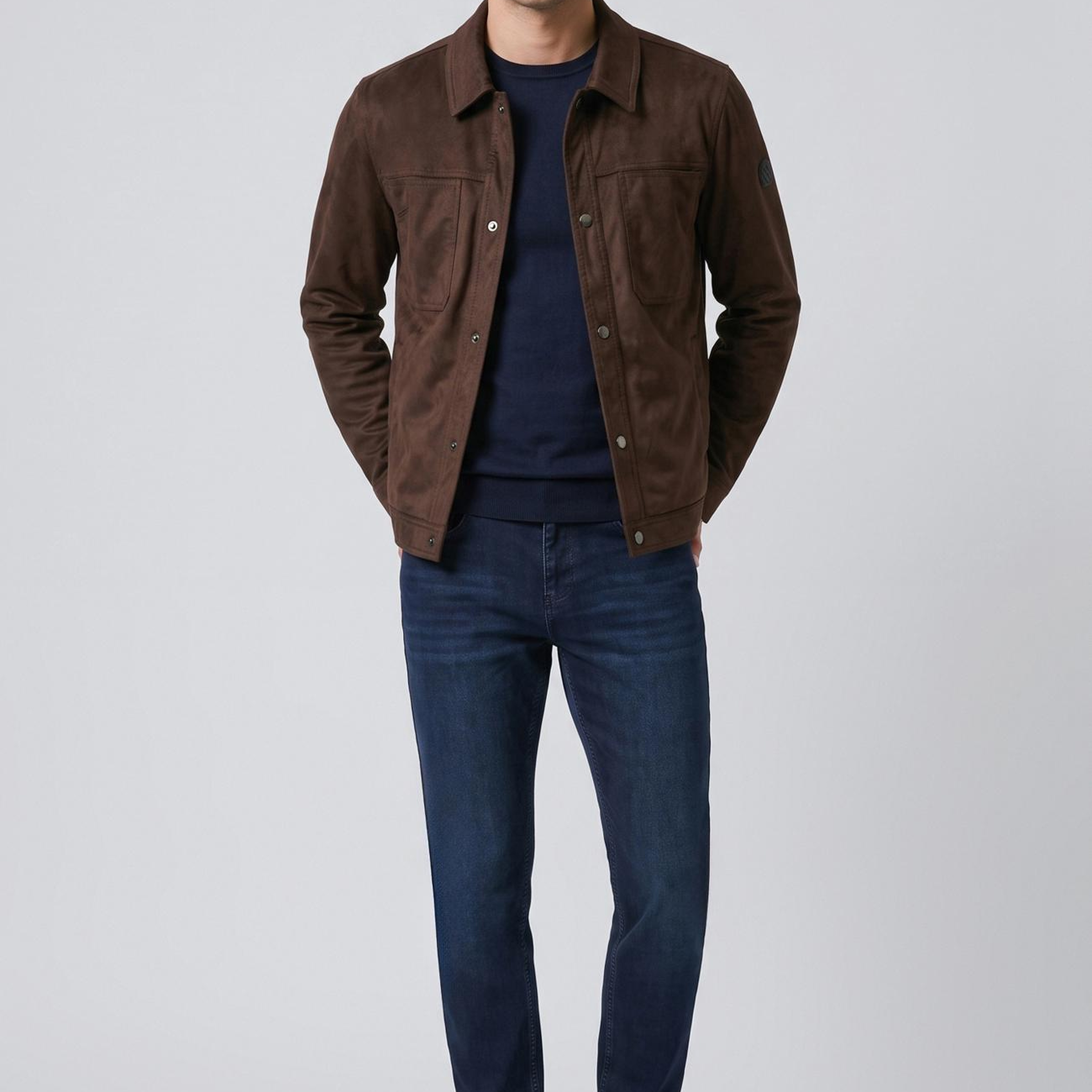 Network Erkek Acı Kahve Slim Fit Yan Cep Detaylı Dış Gömlek