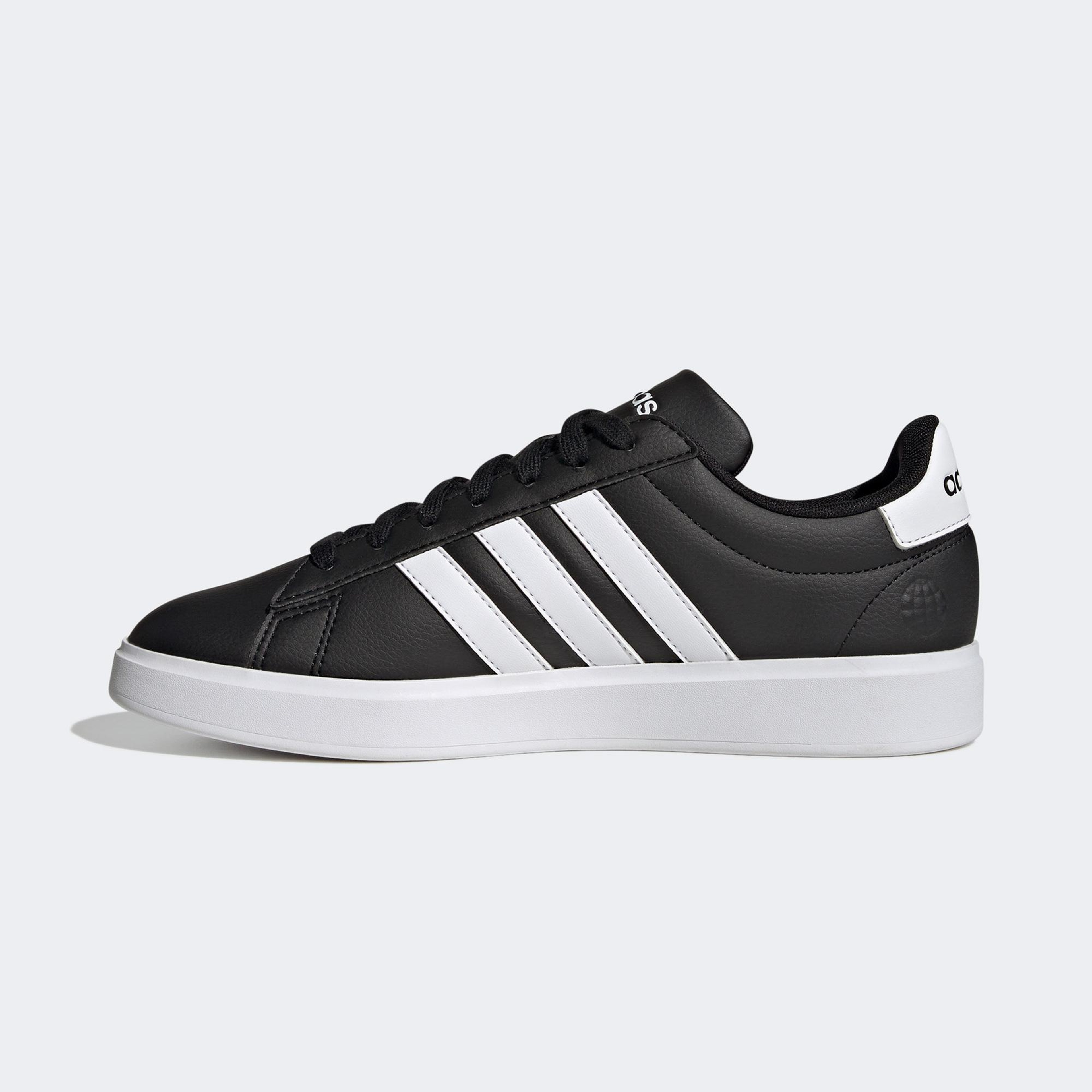 adidas Grand Court Cloudfoam Comfort Erkek Siyah Günlük Spor Ayakkabı