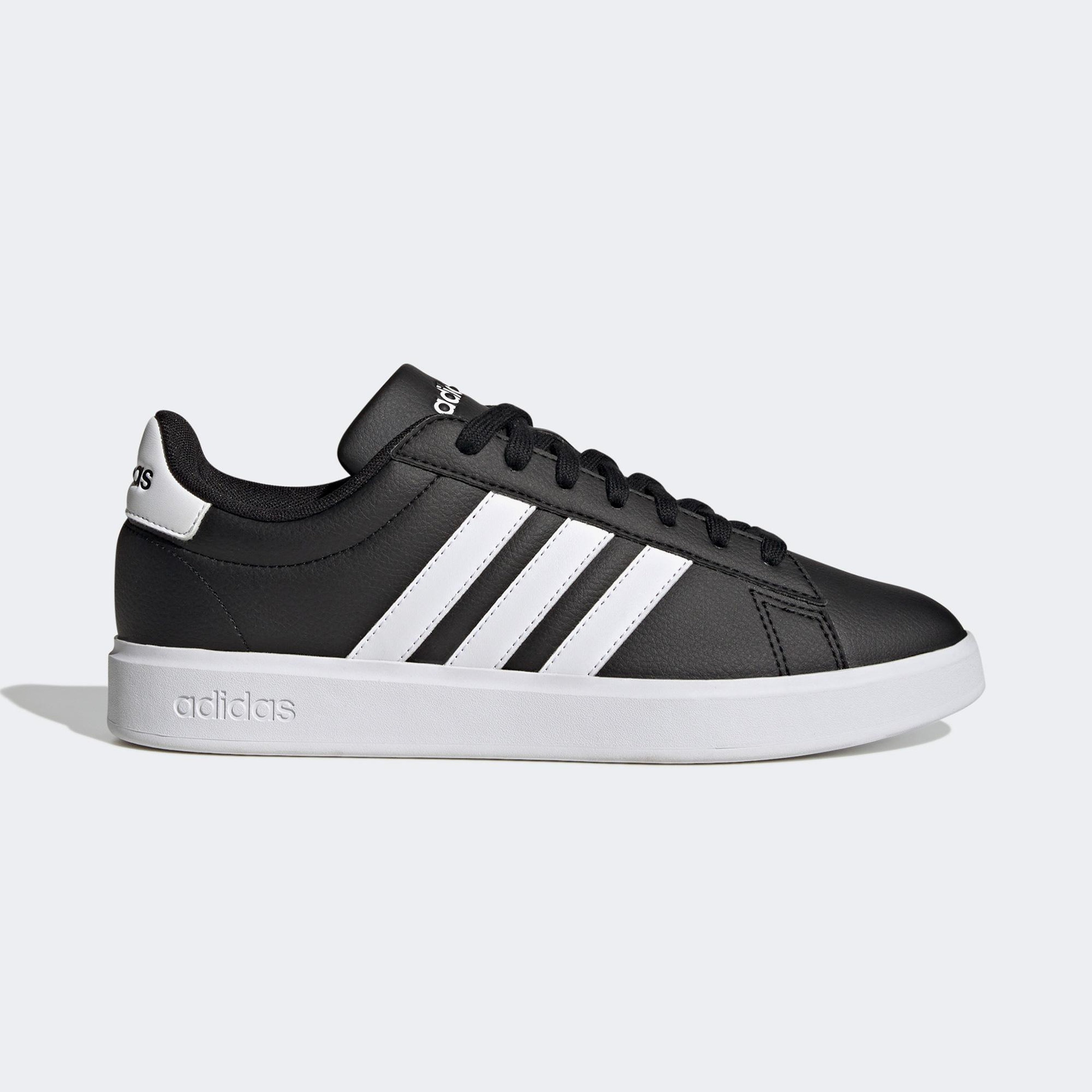 adidas Grand Court Cloudfoam Comfort Erkek Siyah Günlük Spor Ayakkabı