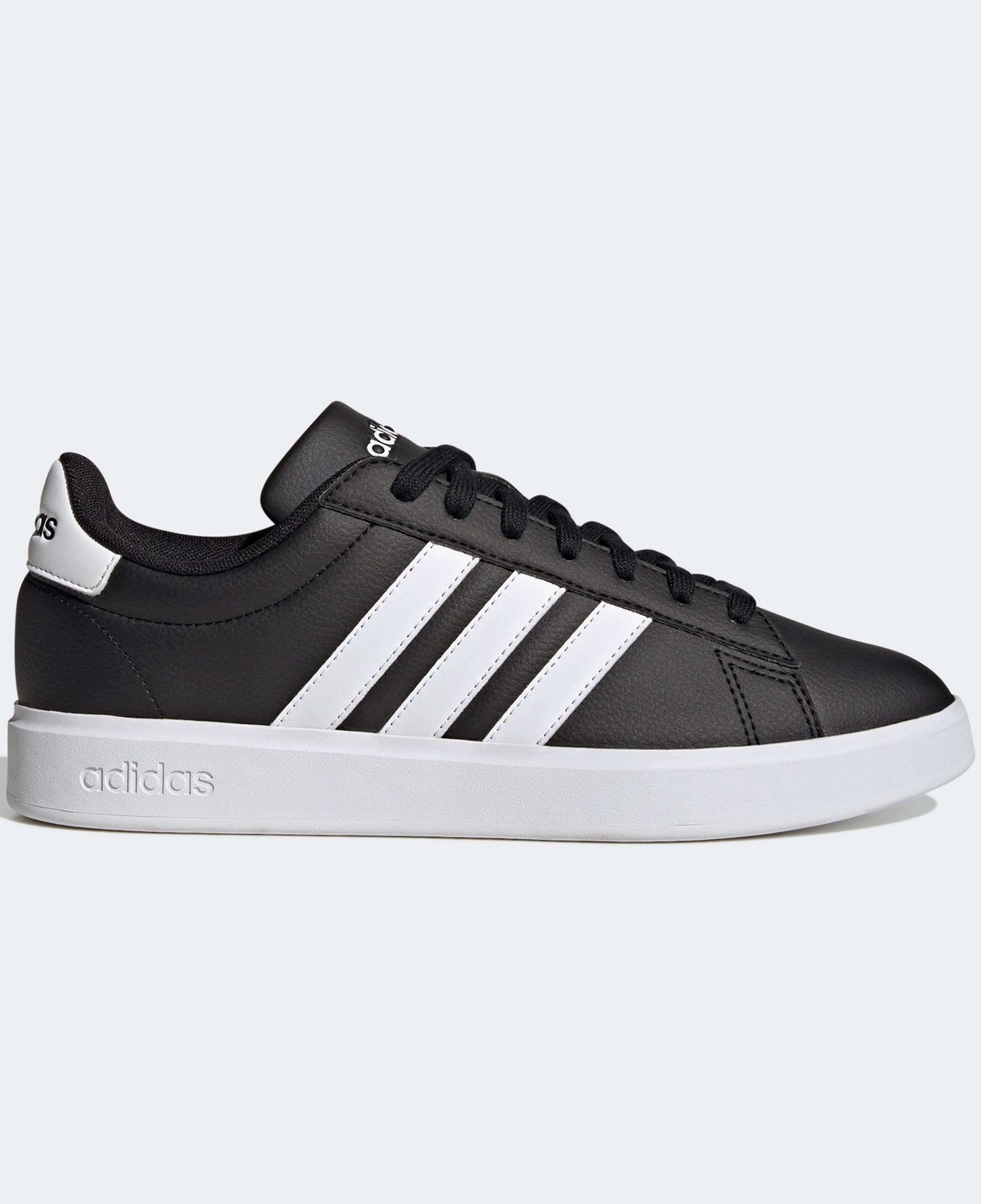 adidas Grand Court Cloudfoam Comfort Erkek Siyah Günlük Spor Ayakkabı