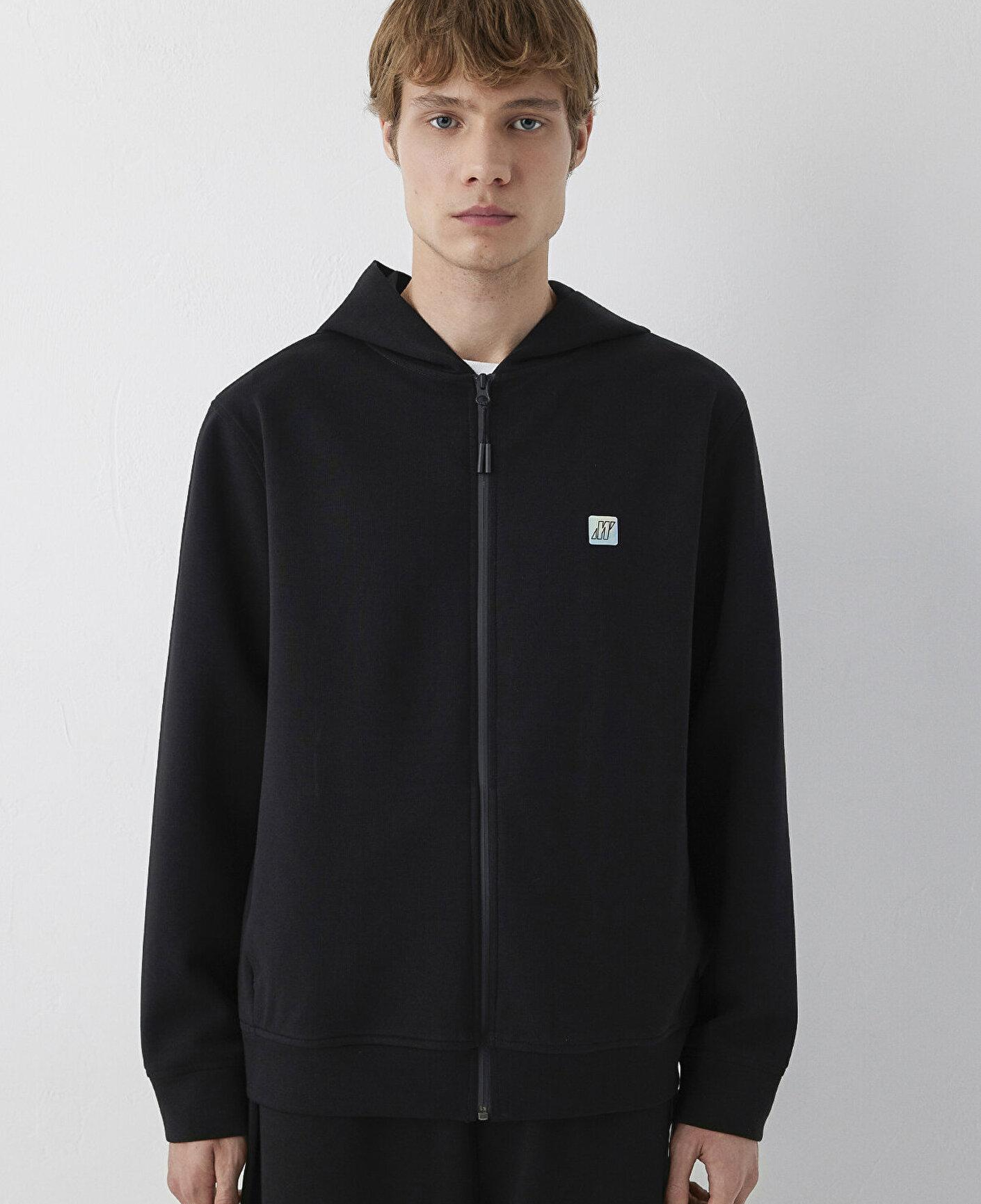 Mavi Kapüşonlu Siyah Sweatshirt 0S20025-900