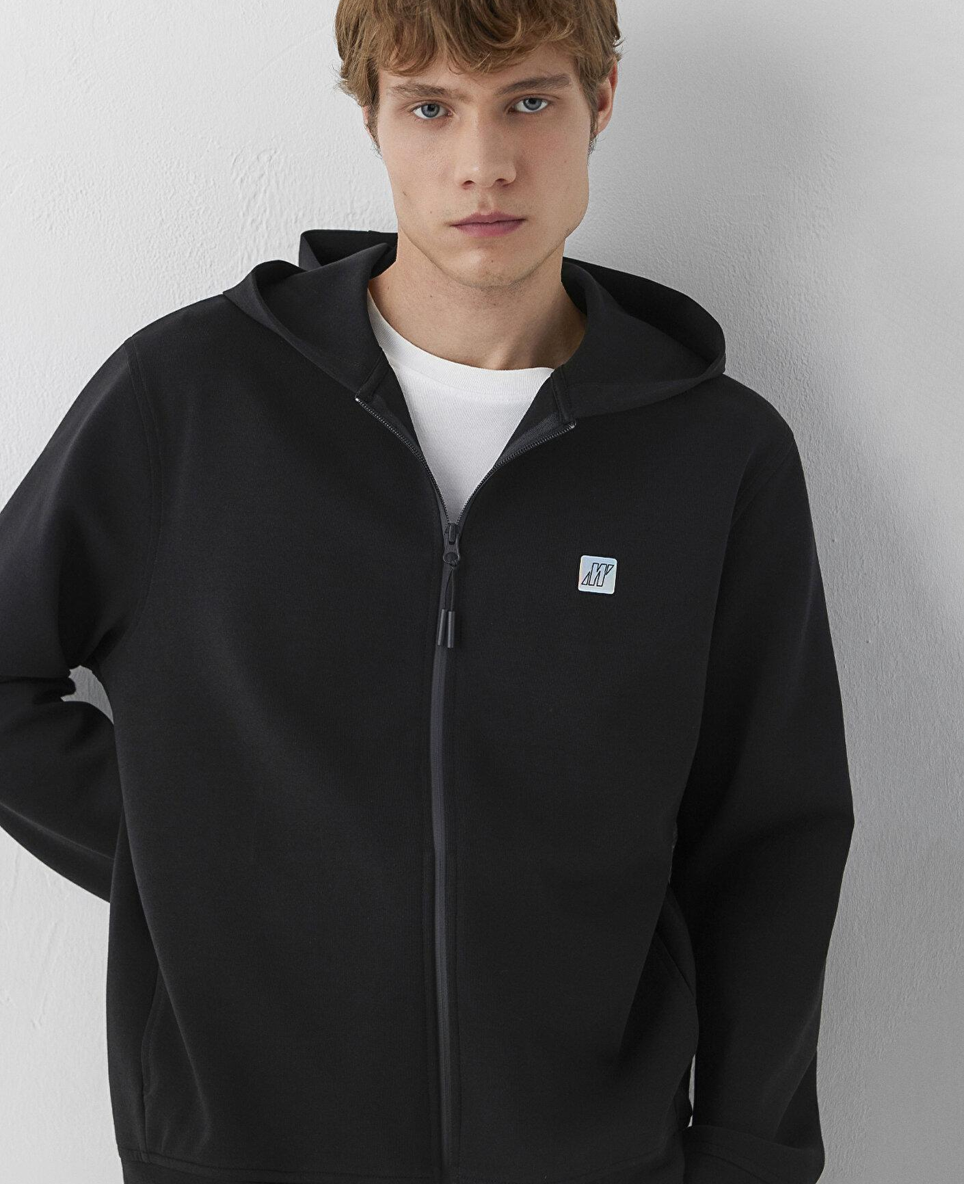 Mavi Kapüşonlu Siyah Sweatshirt 0S20025-900