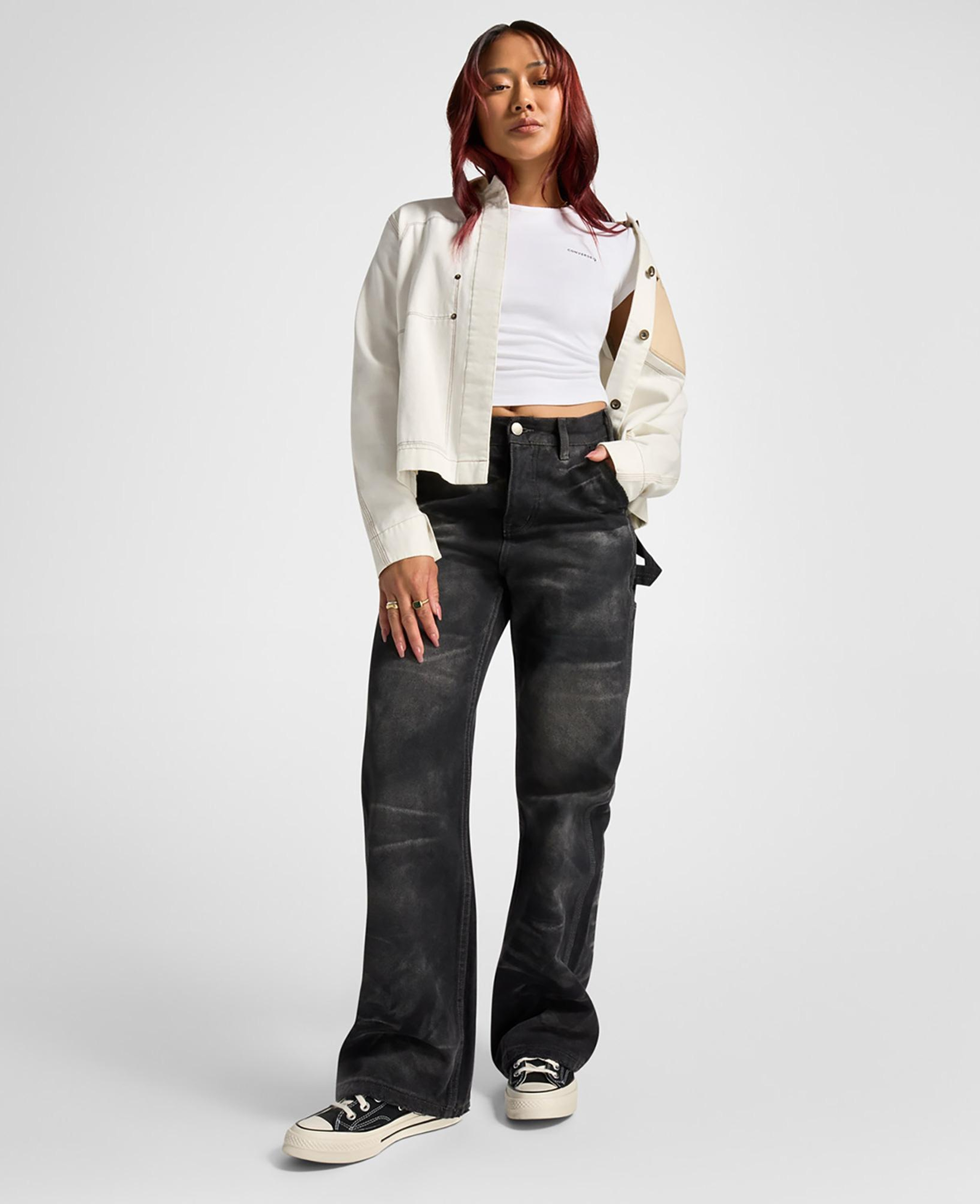 Converse Wordmark Kadın Beyaz T-Shirt