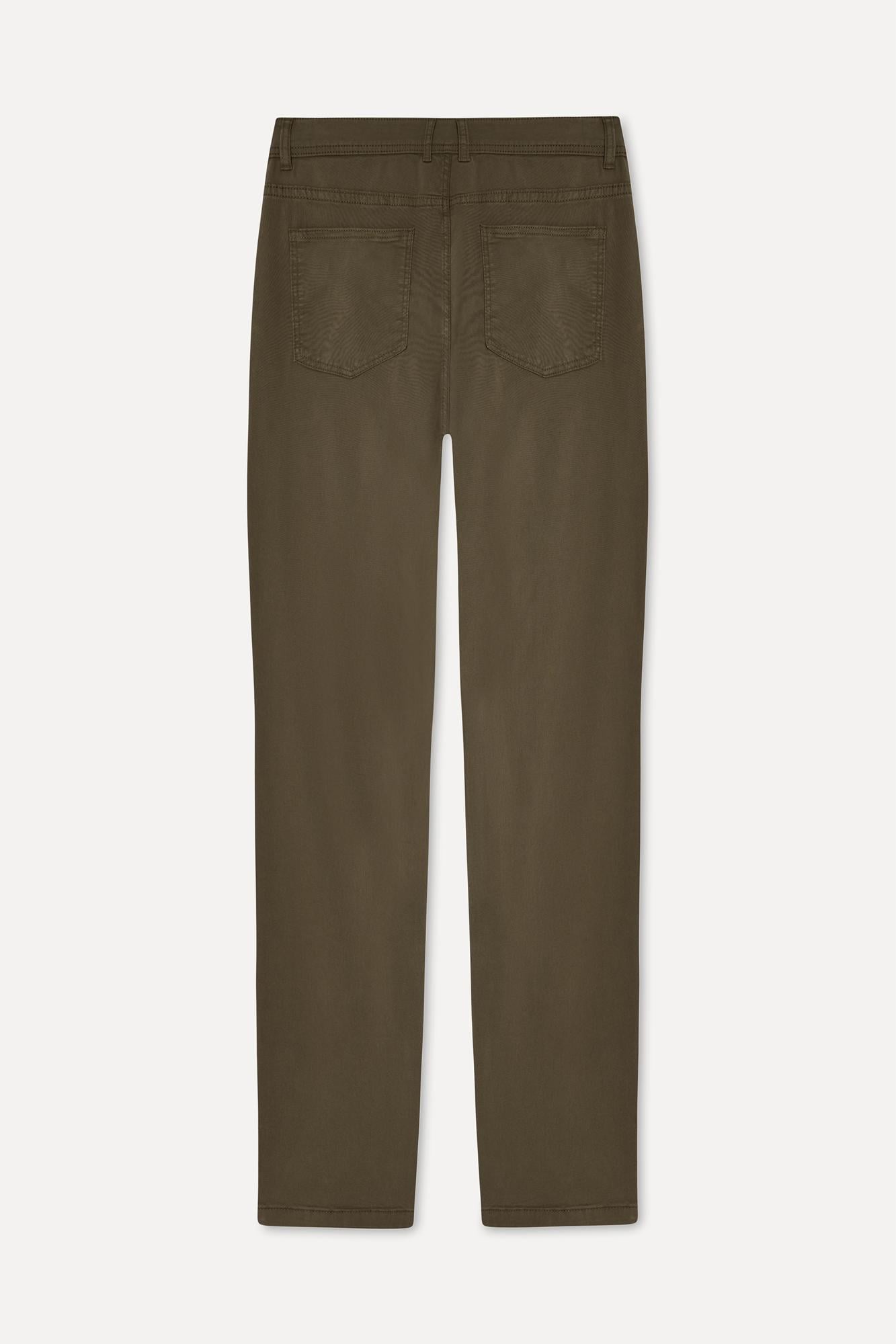 Erkek Kahverengi Slim Straight Fit Pantolon
